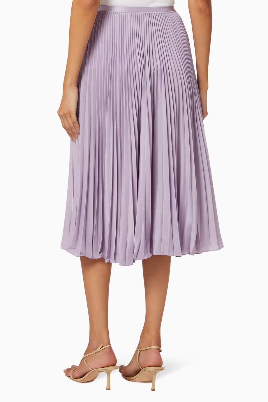 Polo ralph lauren pleated georgette midi skirt