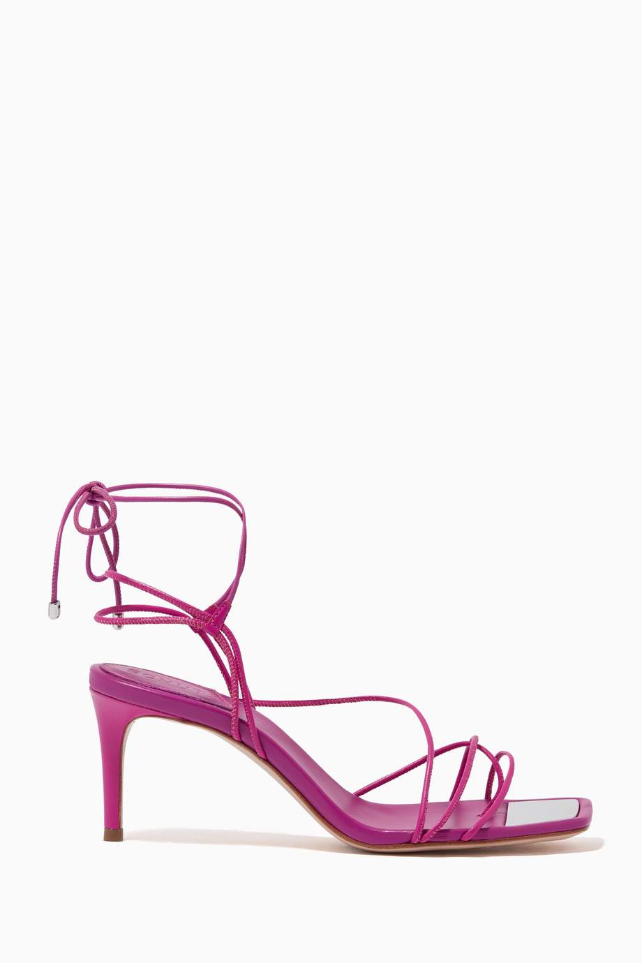 pink strappy sandals