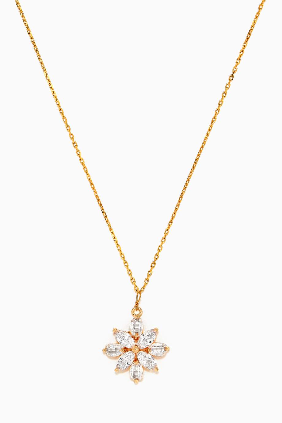 Shop The Jewels Jar Gold Jasmine Flower Pendant Necklace for Women ...