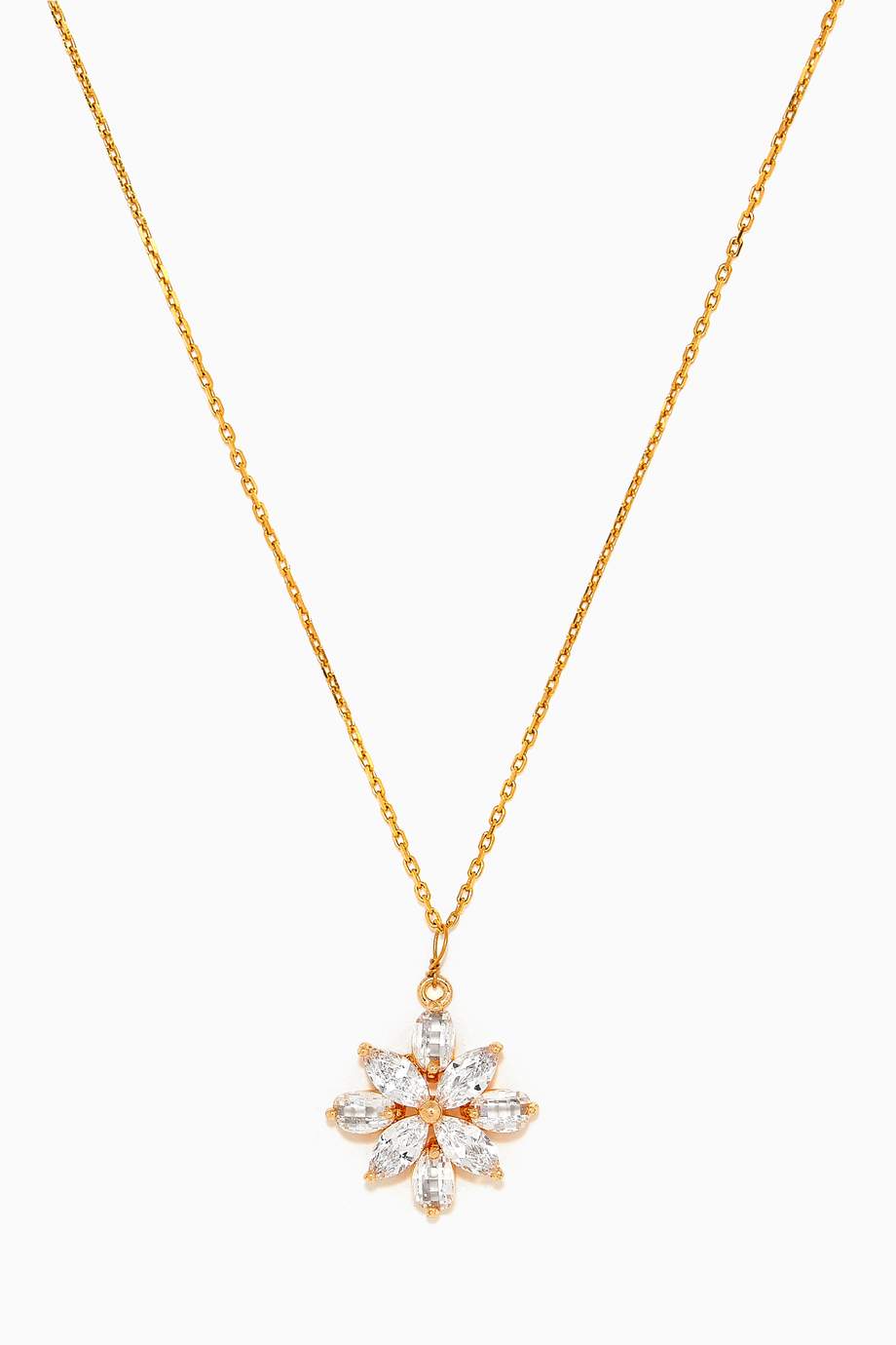 Shop The Jewels Jar Gold Jasmine Flower Pendant Necklace for Women