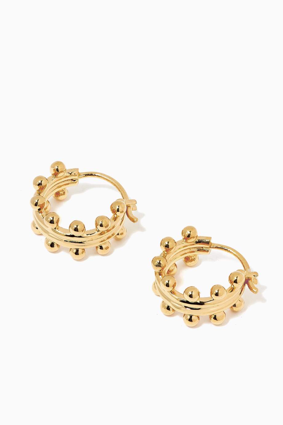 Missoma gold hoop earrings clearance