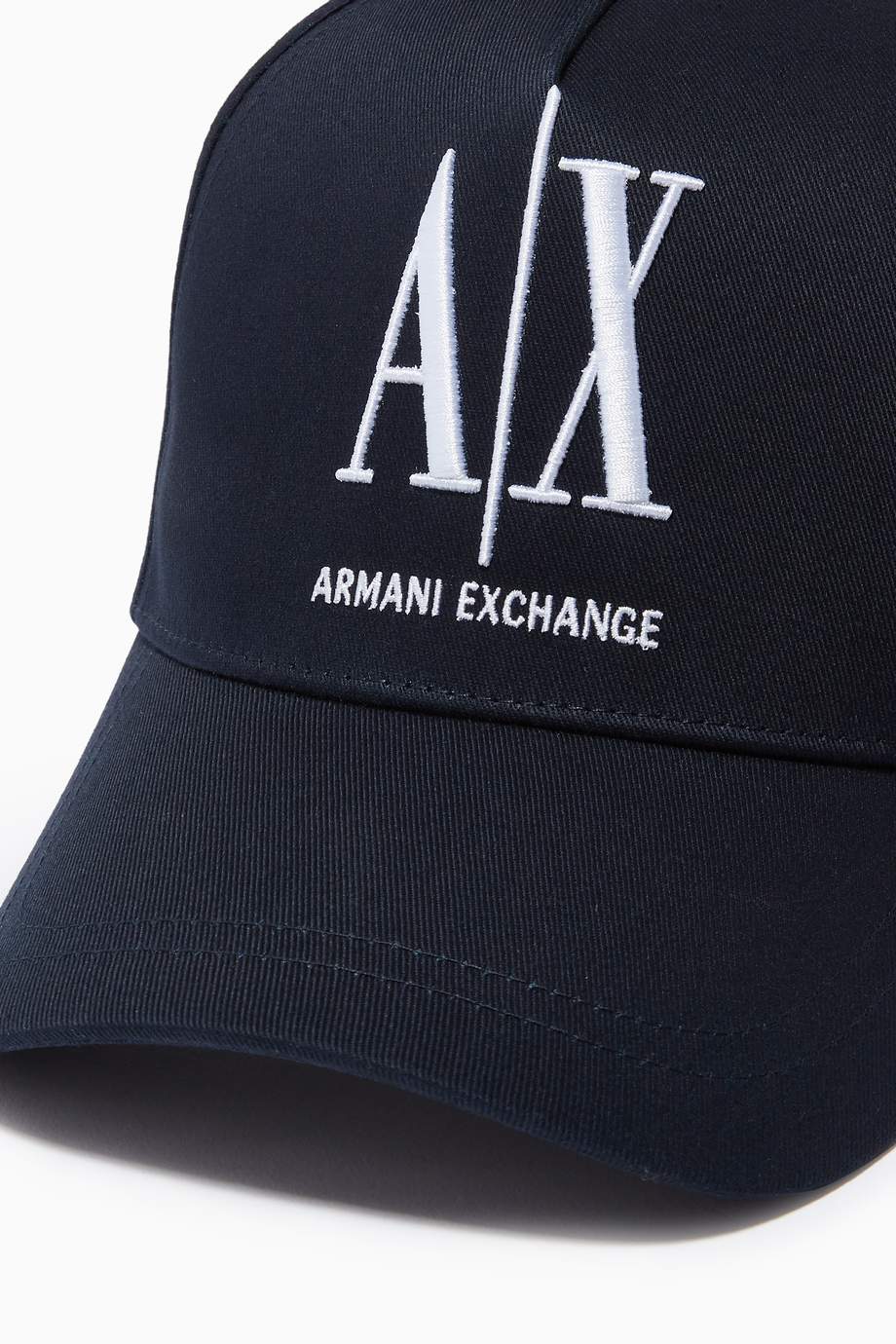 Shop Armani Exchange Blue Logo Baseball Cap in Twill for Men | Ounass UAE