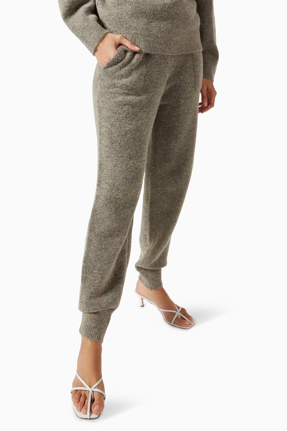 wool blend joggers