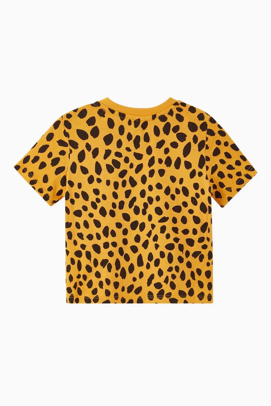 Shop Stella McCartney Yellow Cheetah Organic Cotton T-shirt for Kids ...