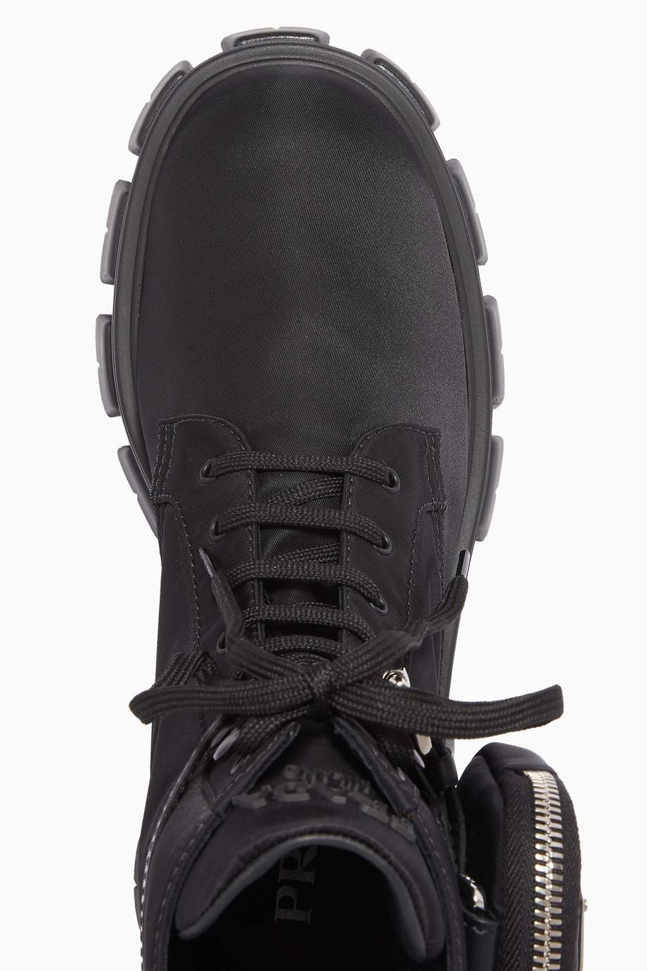 prada monolith chunky boots
