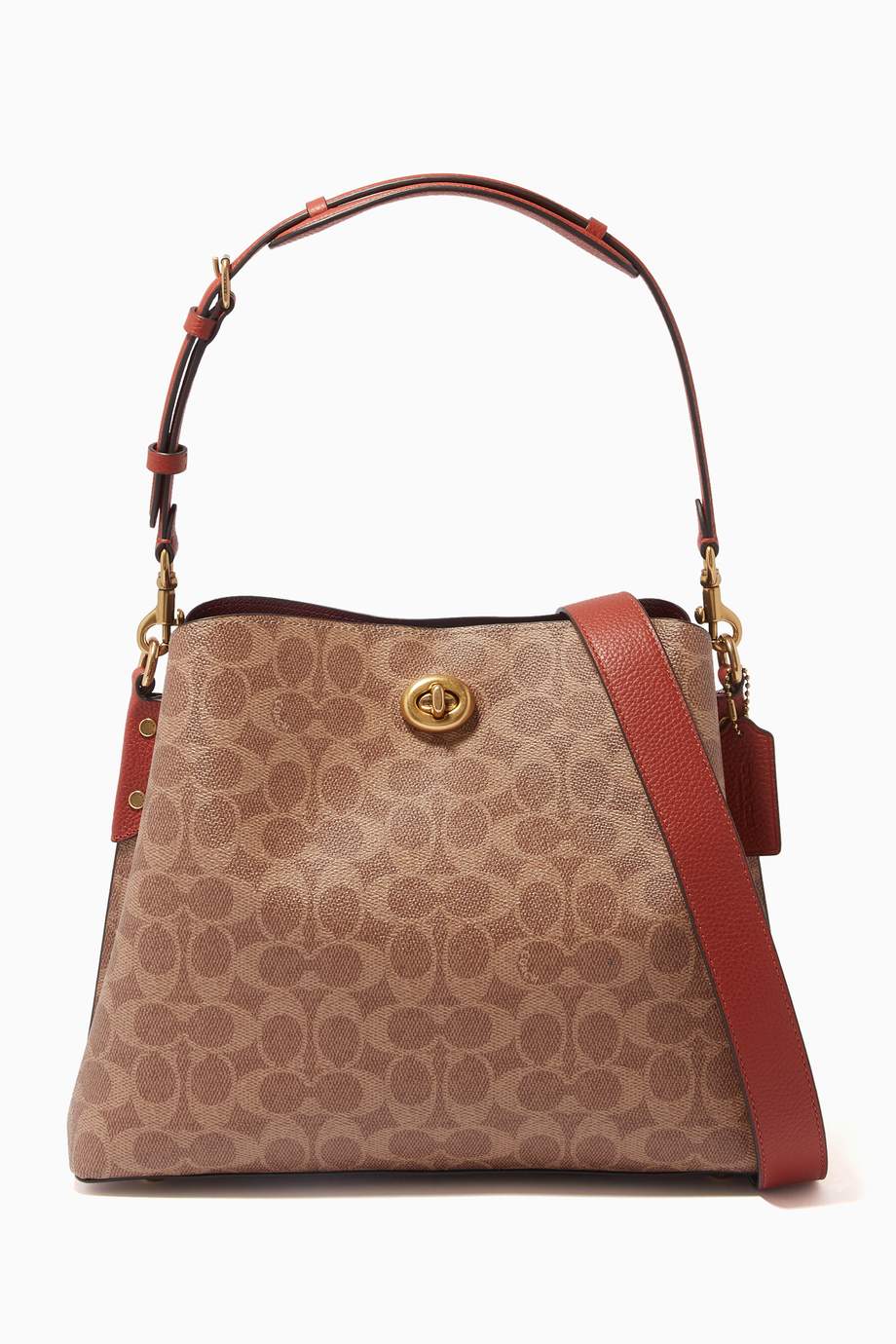Shop Coach Brown Willow Shoulder Bag in Signature Canvas for Women | Ounass UAE
