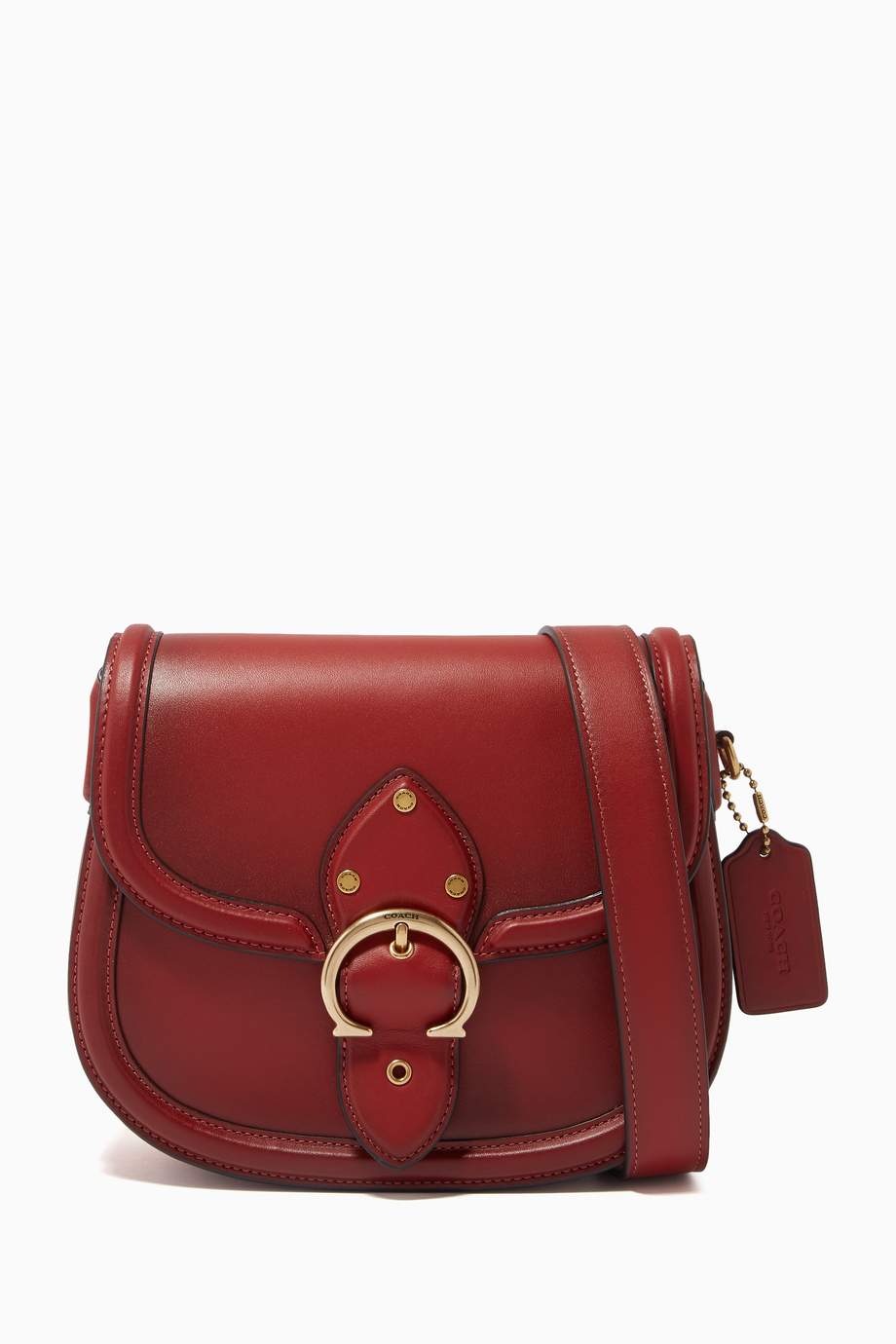 Shop Coach Red Beat Saddle Bag in Leather for Women | Ounass UAE