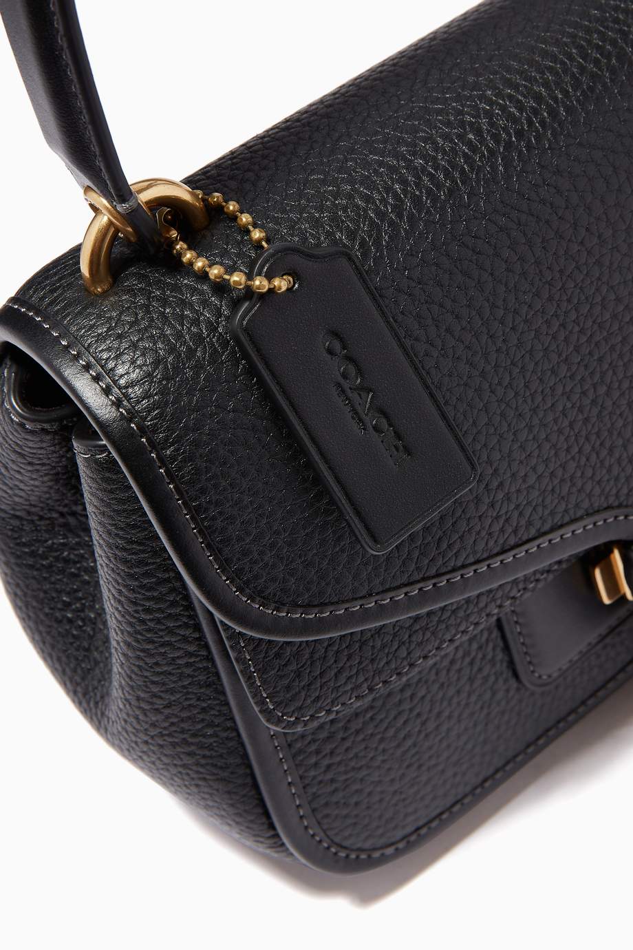 Shop Coach Black Cody Shoulder Bag in Pebble Leather for Women Ounass