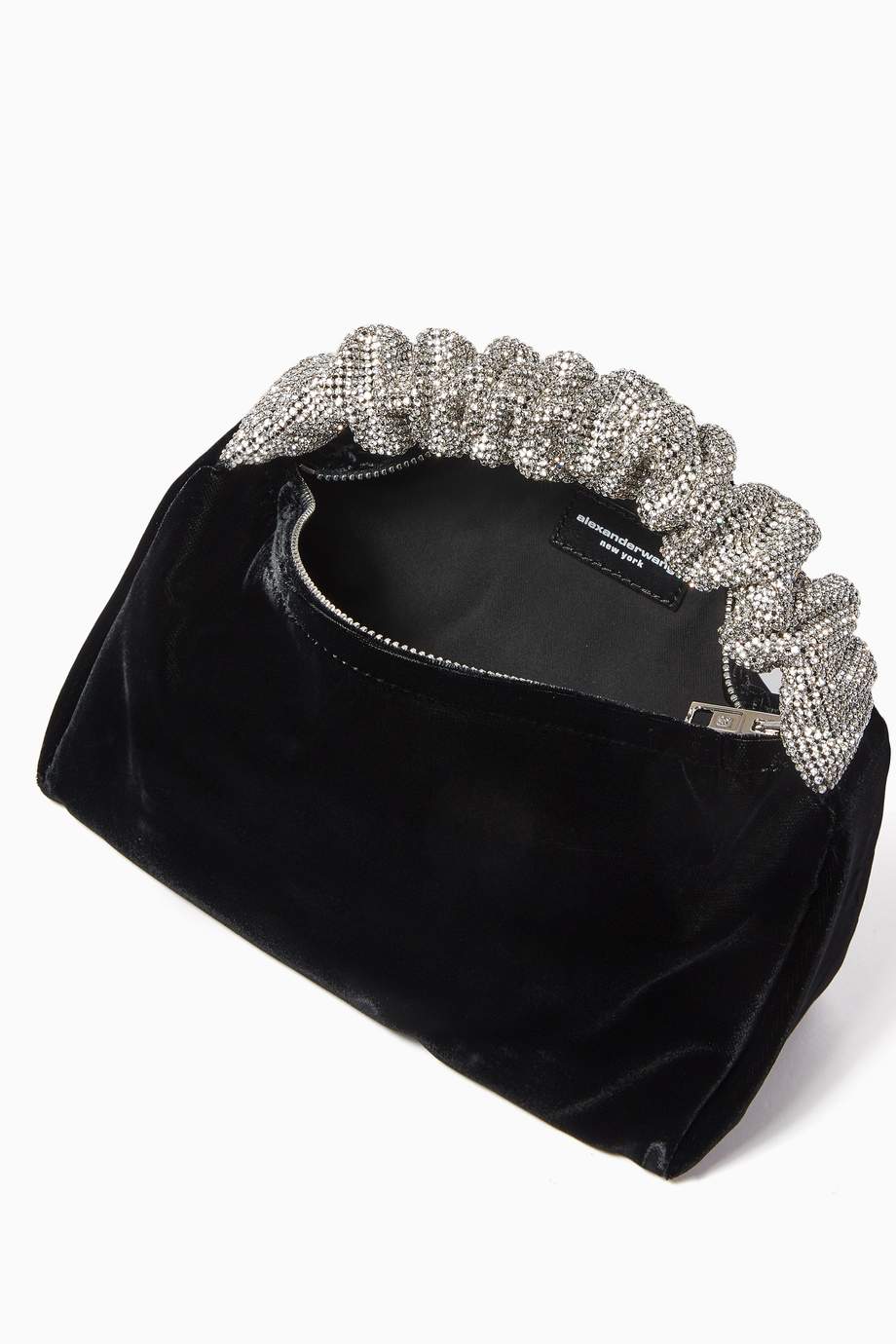 alexander wang scrunchie bag crystal