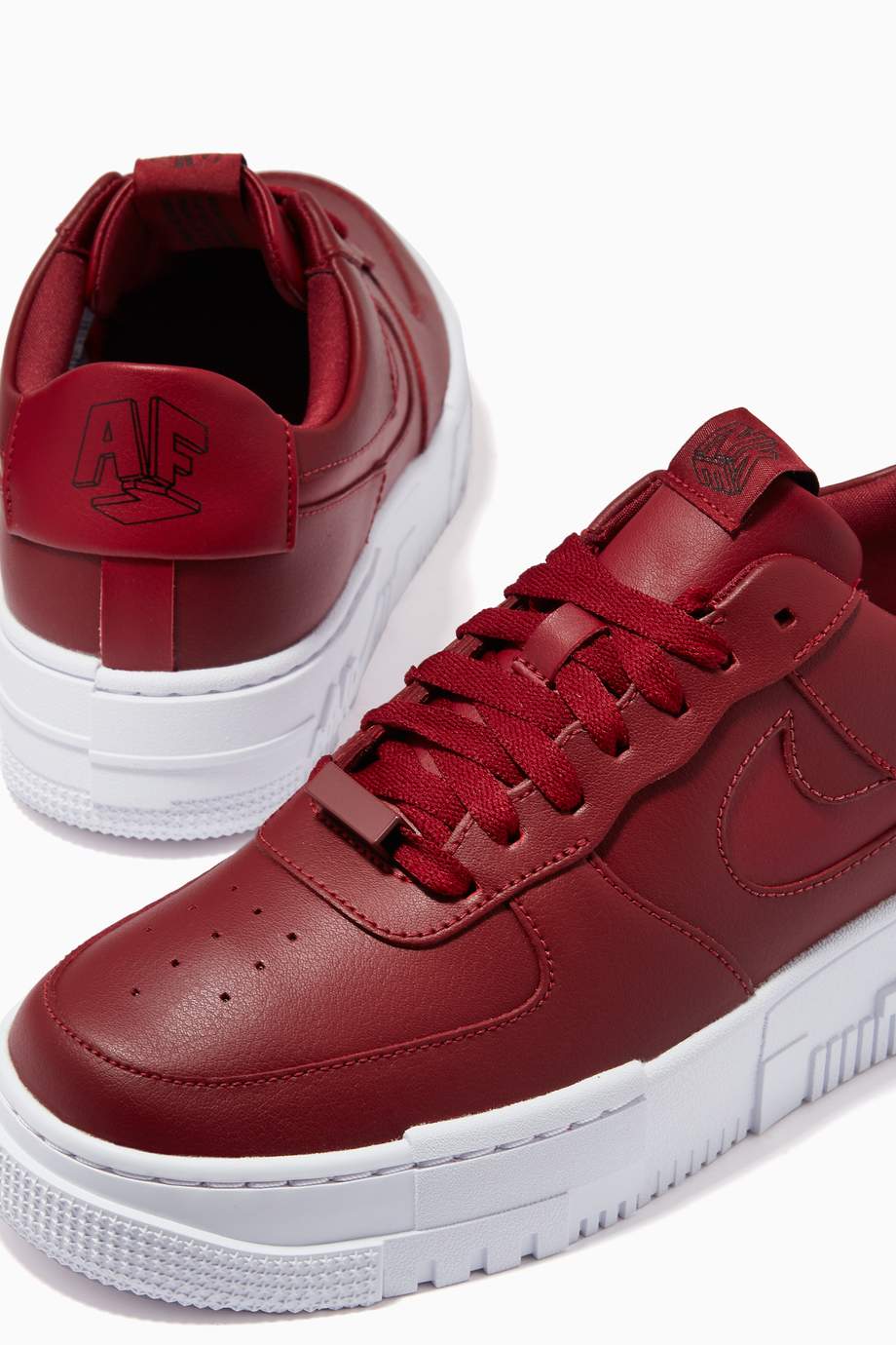 nike air force 1 pixel mango red plum