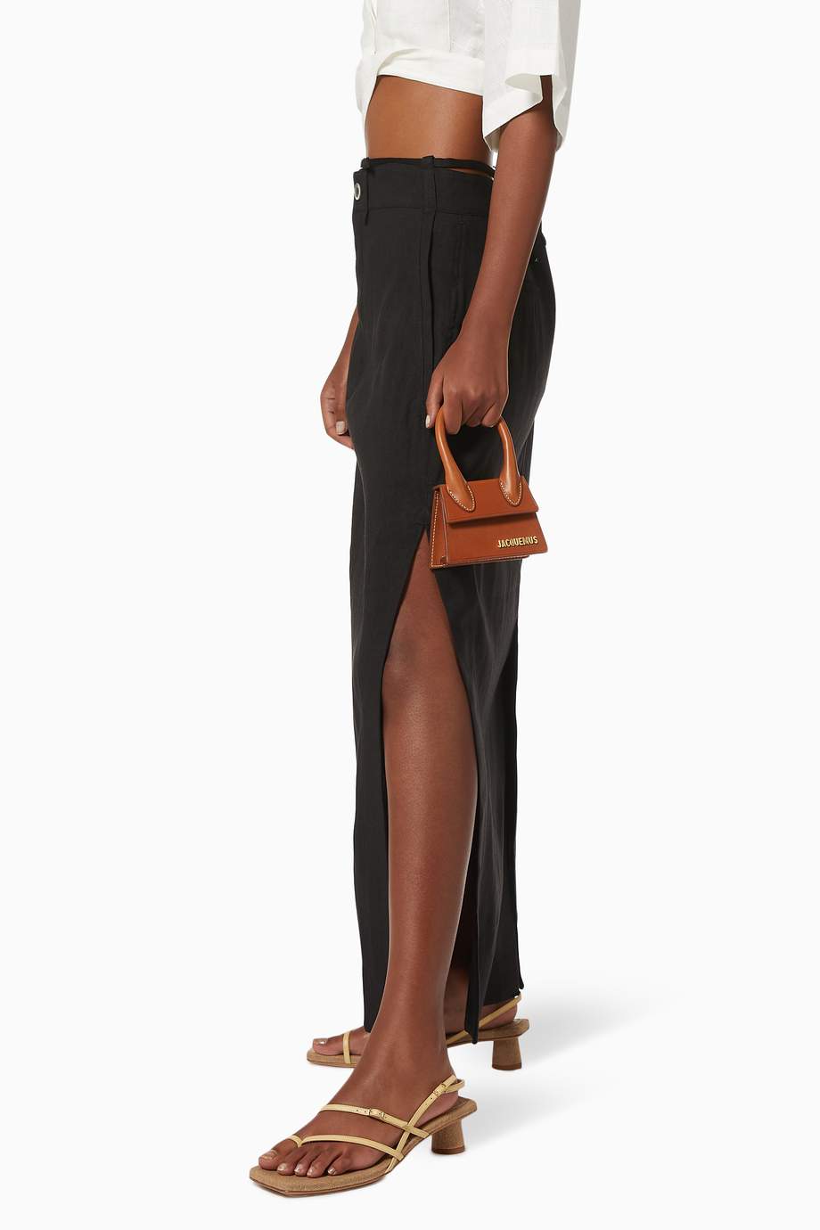 brown suede le chiquito clutch