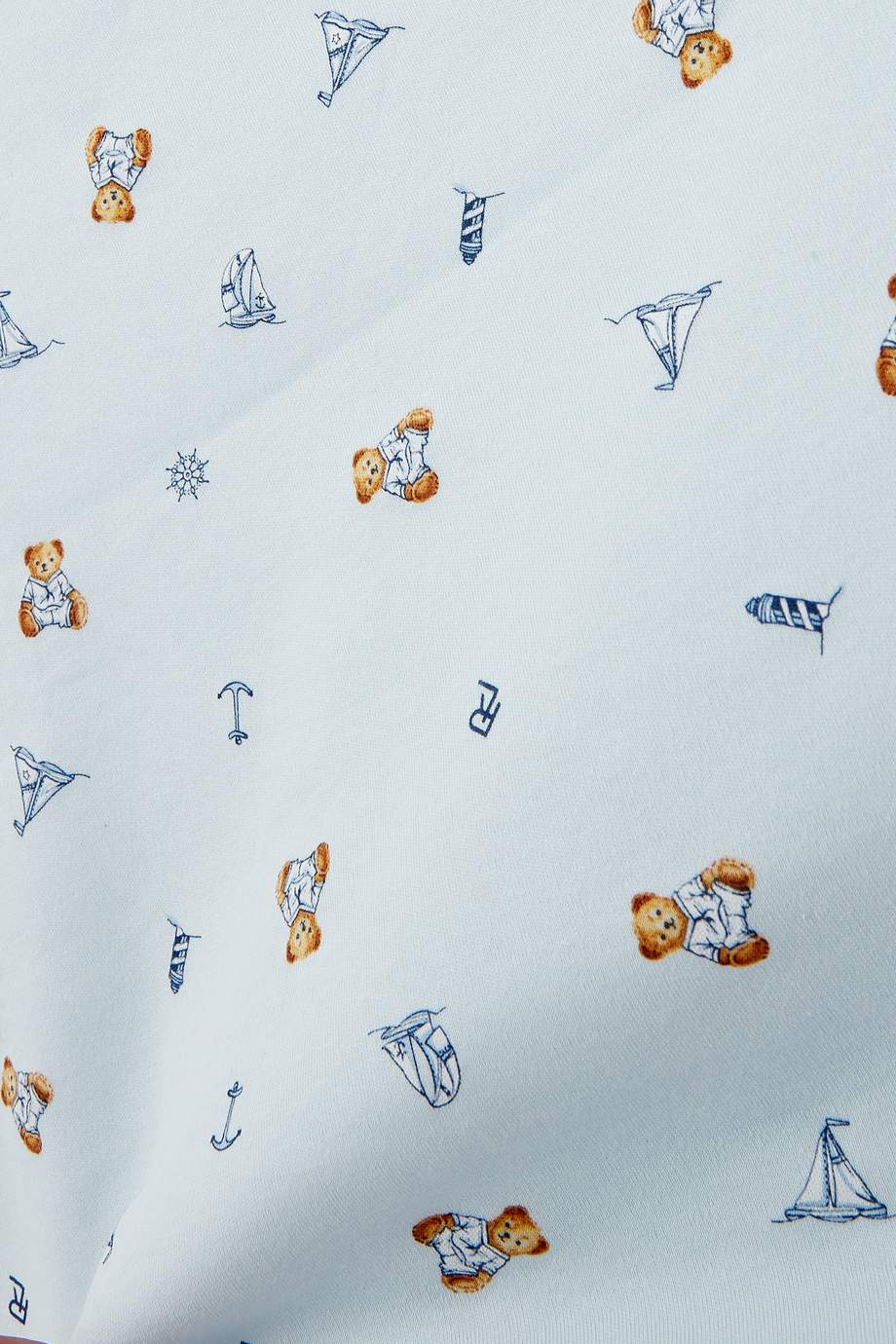 Shop Polo Ralph Lauren Blue Polo Bear Interlock Blanket for Kids