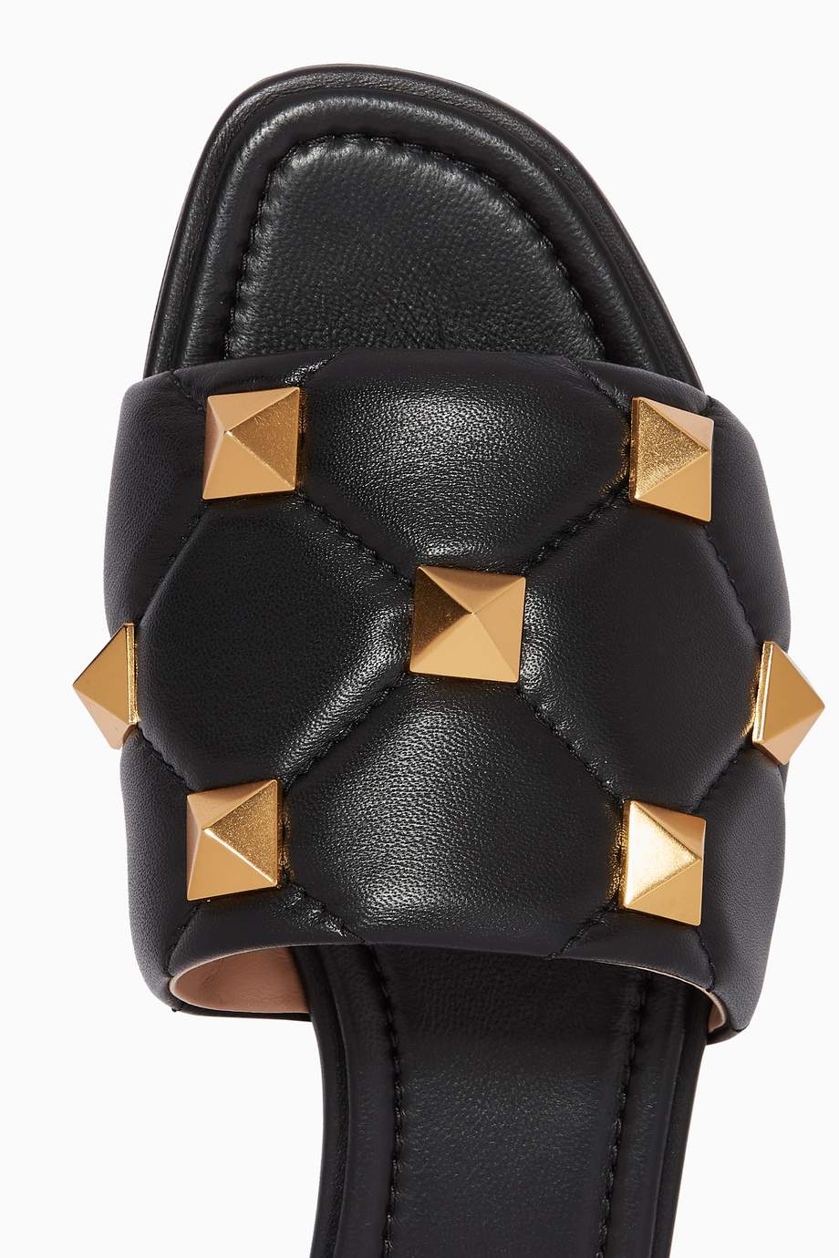 valentino roman stud flat slide