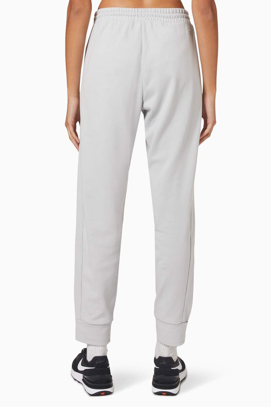 Shop Calvin Klein Performance Grey Relaxed Joggers in Cotton French ...