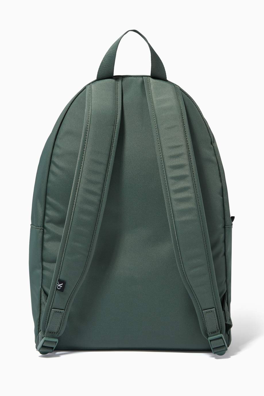 Shop Calvin Klein Jeans Green Round Backpack in Recycled Polyester for