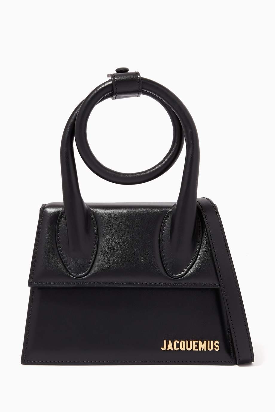 jacquemus le chiquito noeud medium leather top handle bag