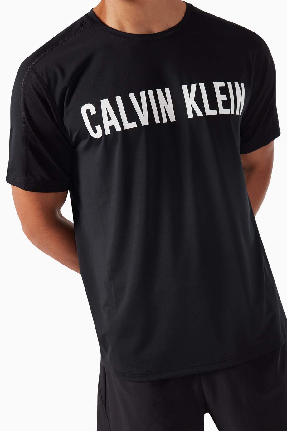 Shop Calvin Klein Performance Black CK Performance Jersey T-shirt for ...