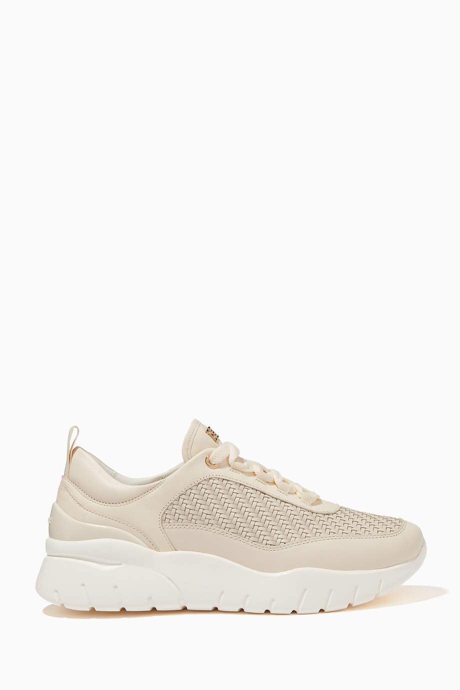 Shop Bally Neutral Biara Sneakers in Leather for Women | Ounass UAE
