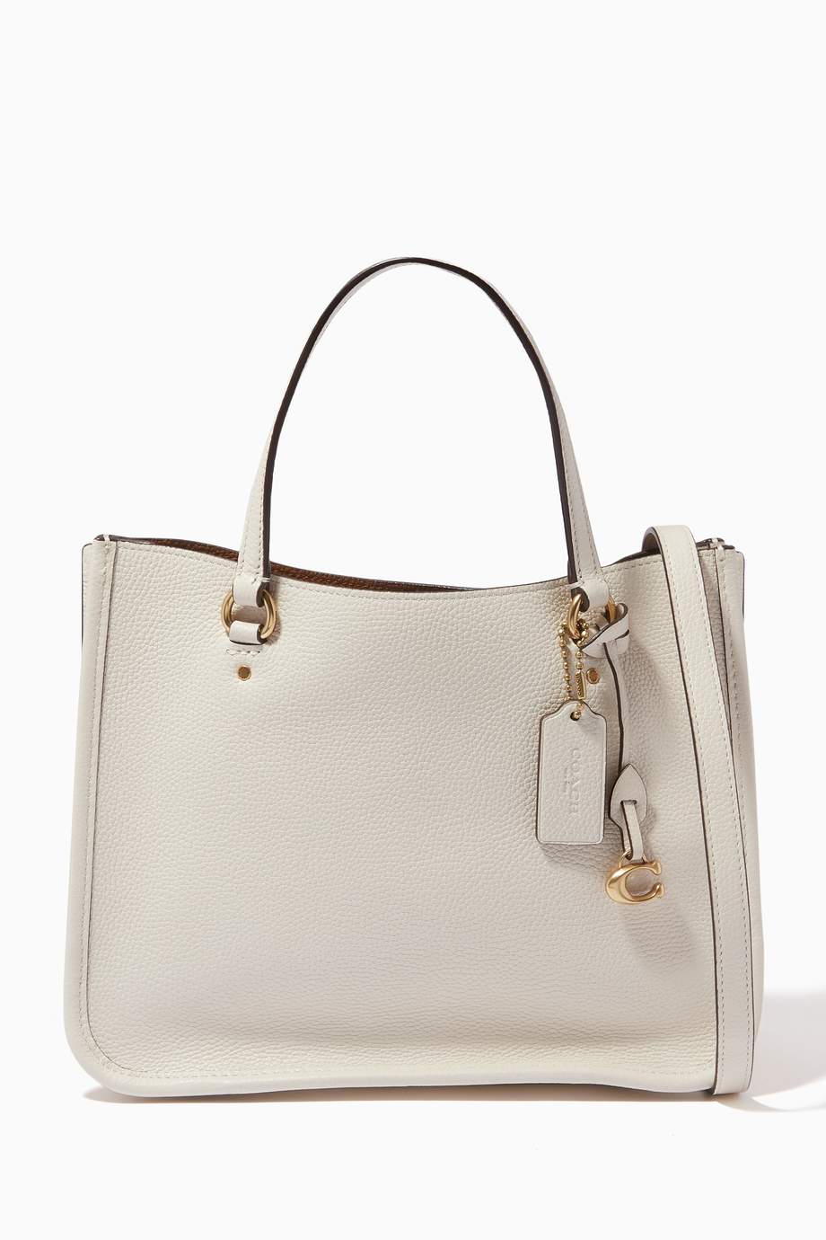 Shop Coach White Tyler Carryall in Pebbled leather for Women | Ounass UAE