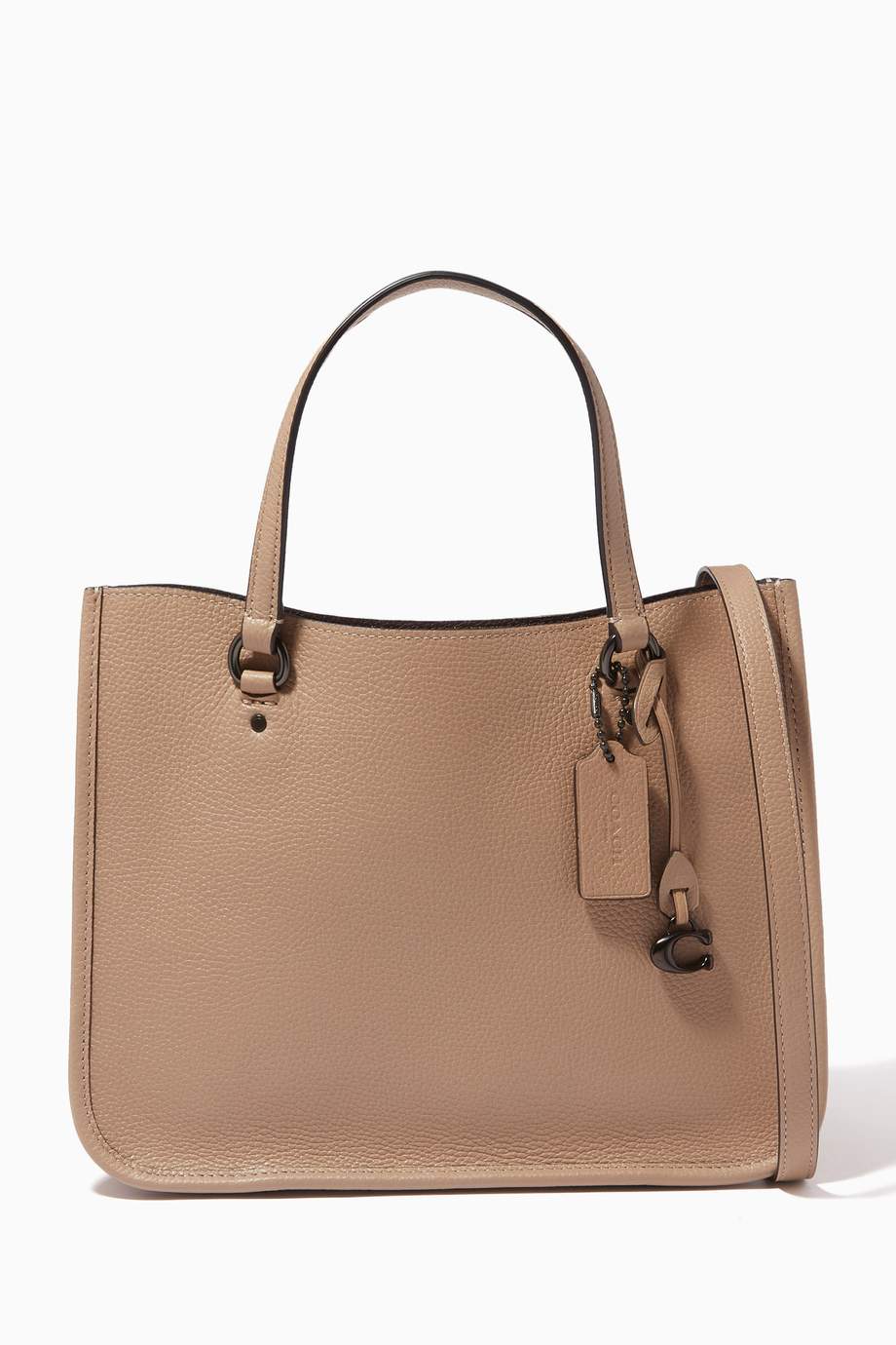 Shop Coach Brown Tyler Carryall in Pebbled leather for Women | Ounass UAE