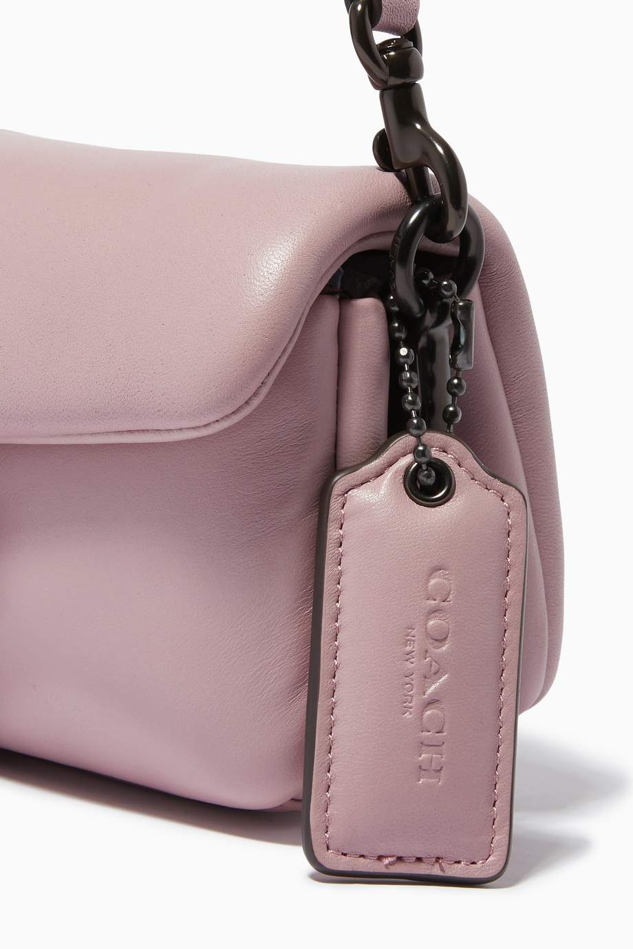 Shop Coach Blue Pillow Tabby Shoulder Bag 18 in Nappa Leather for Women