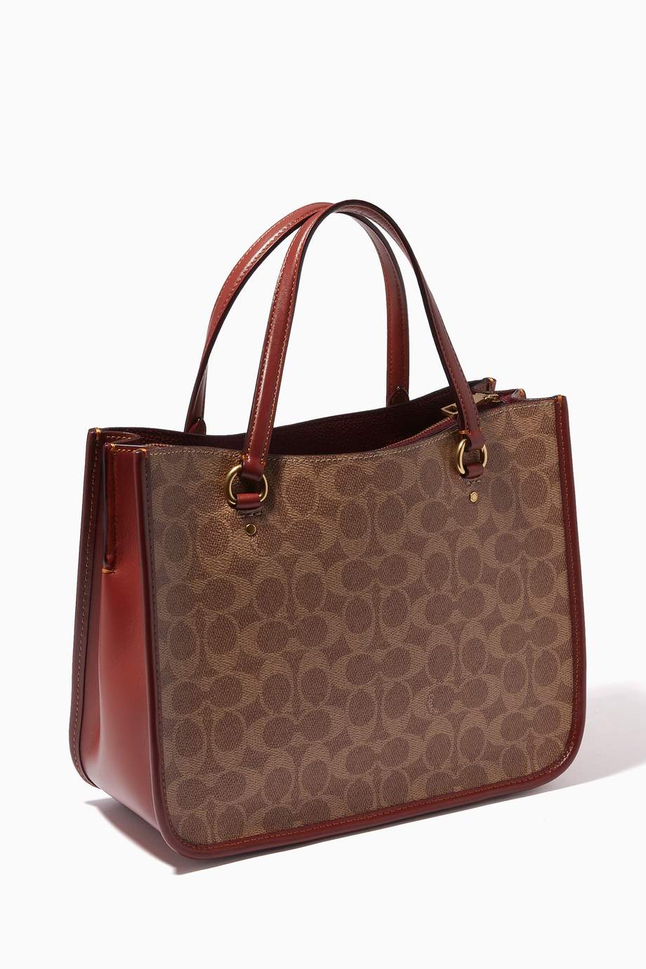 Shop Coach Brown Tyler Carryall in Signature Canvas & Leather for Women