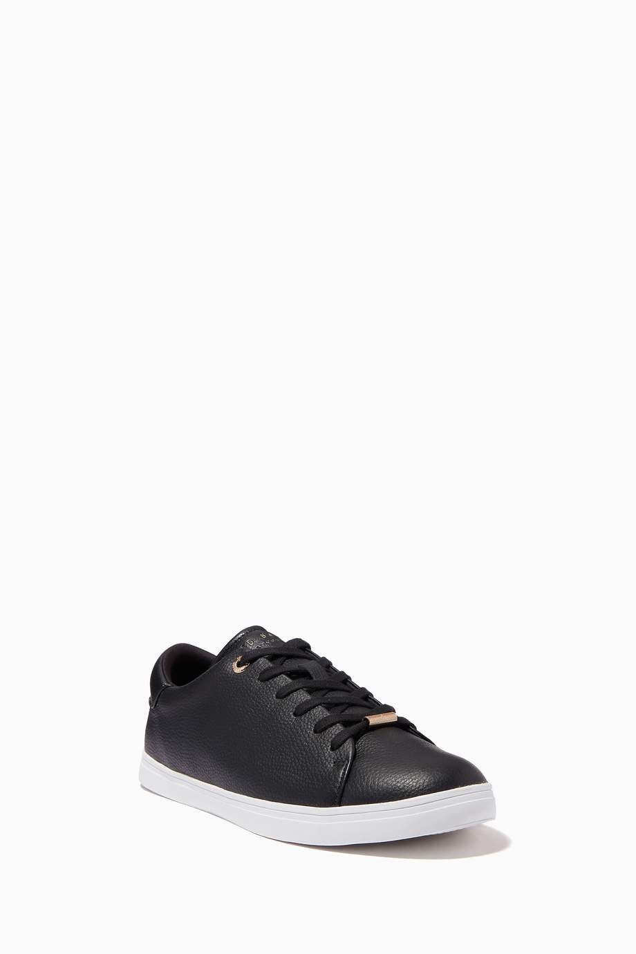 Shop Ted Baker Black Feeka Trainers in Leather for Women | Ounass Saudi
