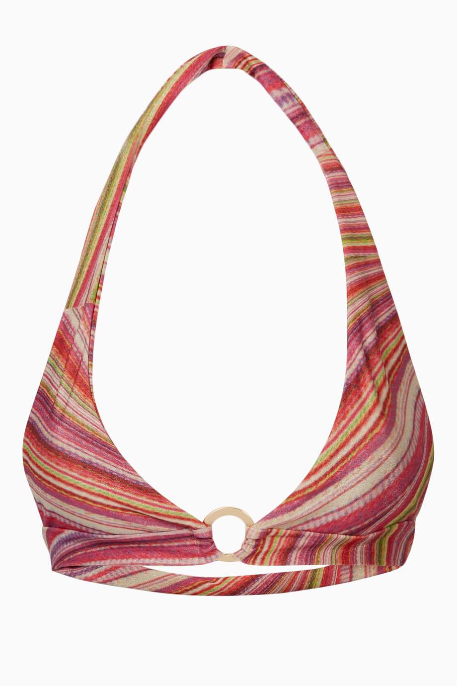 Shop Frankies Bikinis Pink x Hailee Steinfeld Eden Halter Bikini Top in