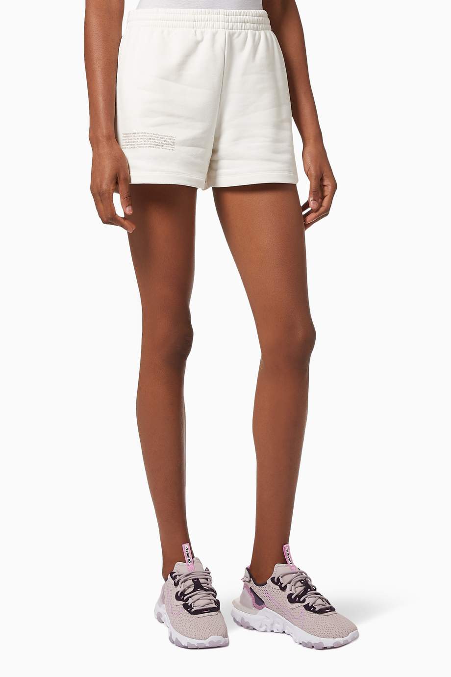 Shop Pangaia Off White Lightweight Organic Cotton Shorts For Women Ounass Uae