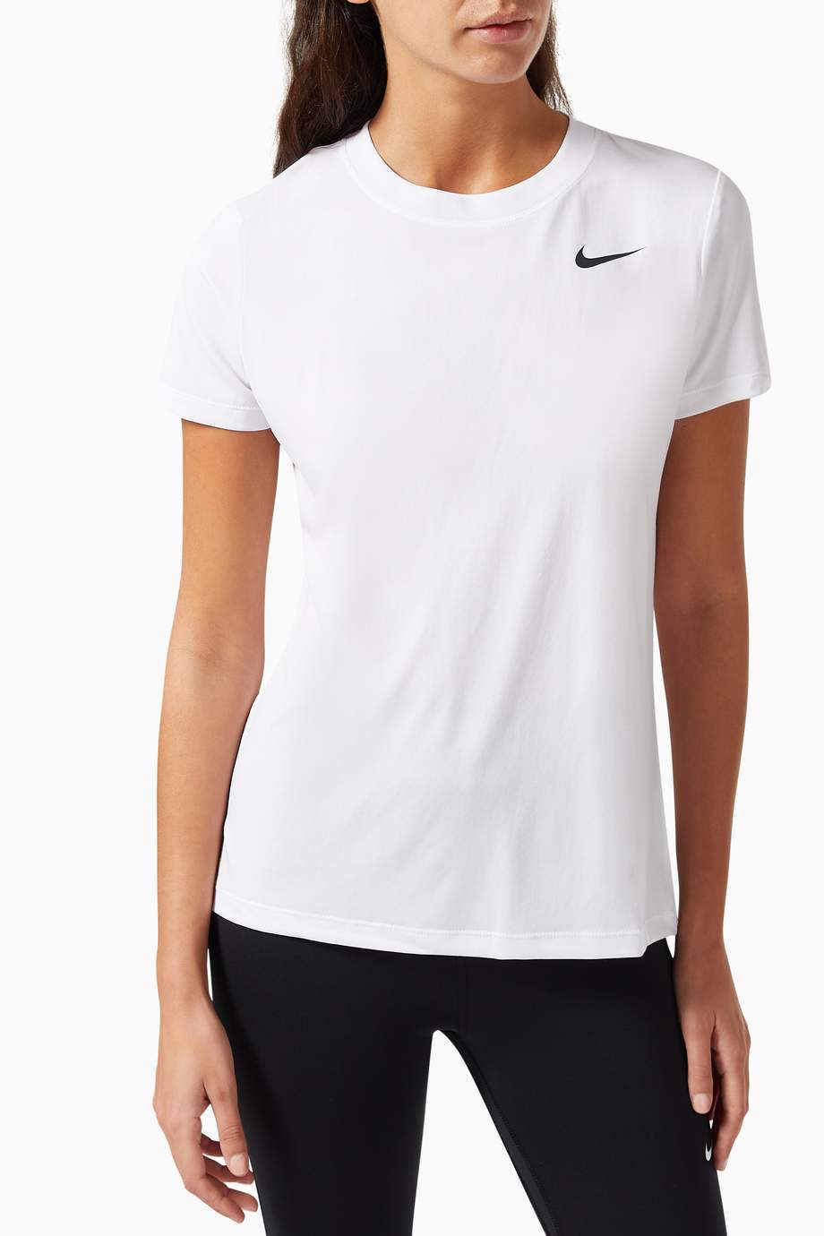 Shop Nike White Dri-FIT Legend T-shirt for Women | Ounass UAE