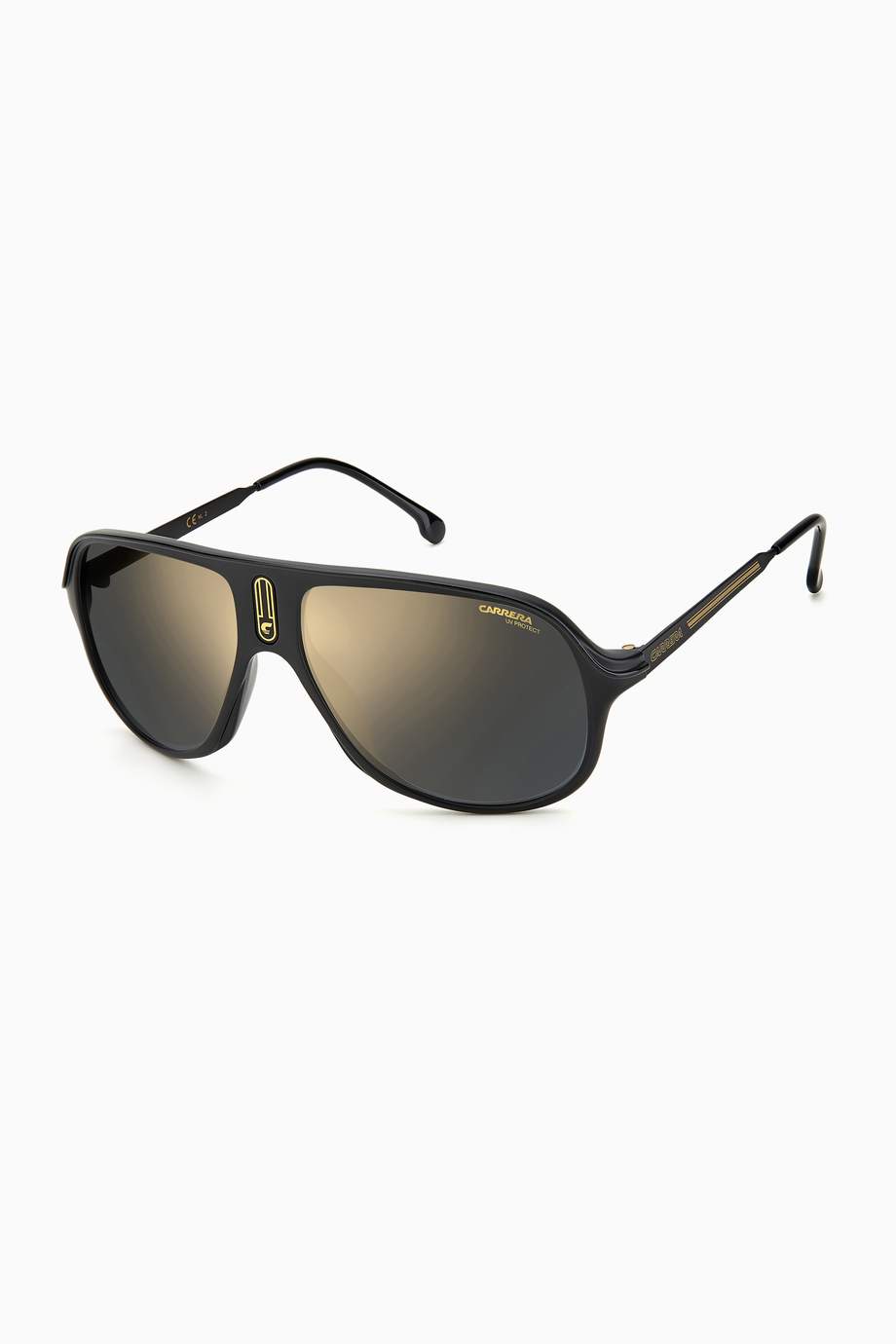 Shop Carrera Black Safari 65 Aviator Sunglasses in Optyl® for Men