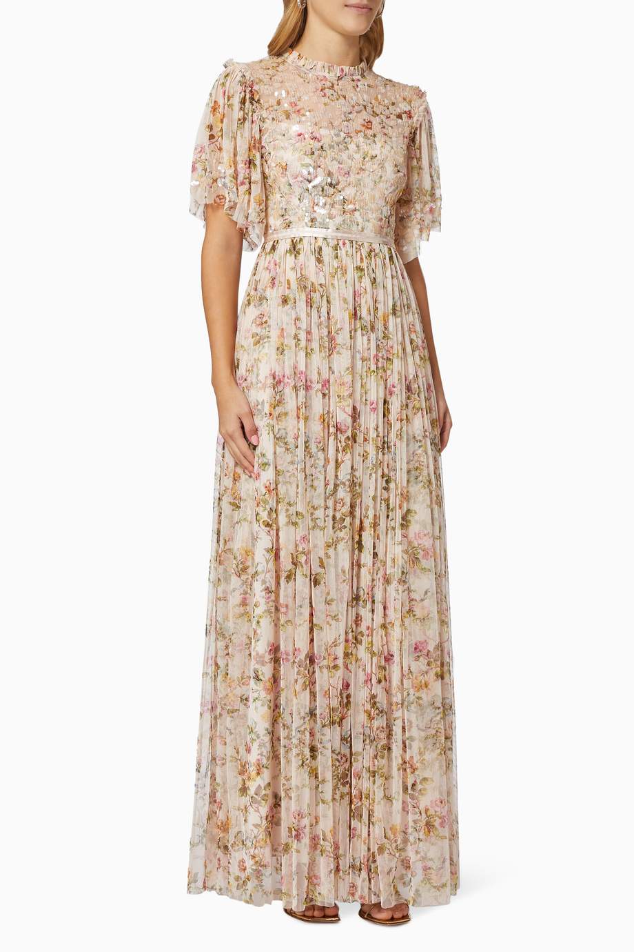 needle and thread honesty flower gown