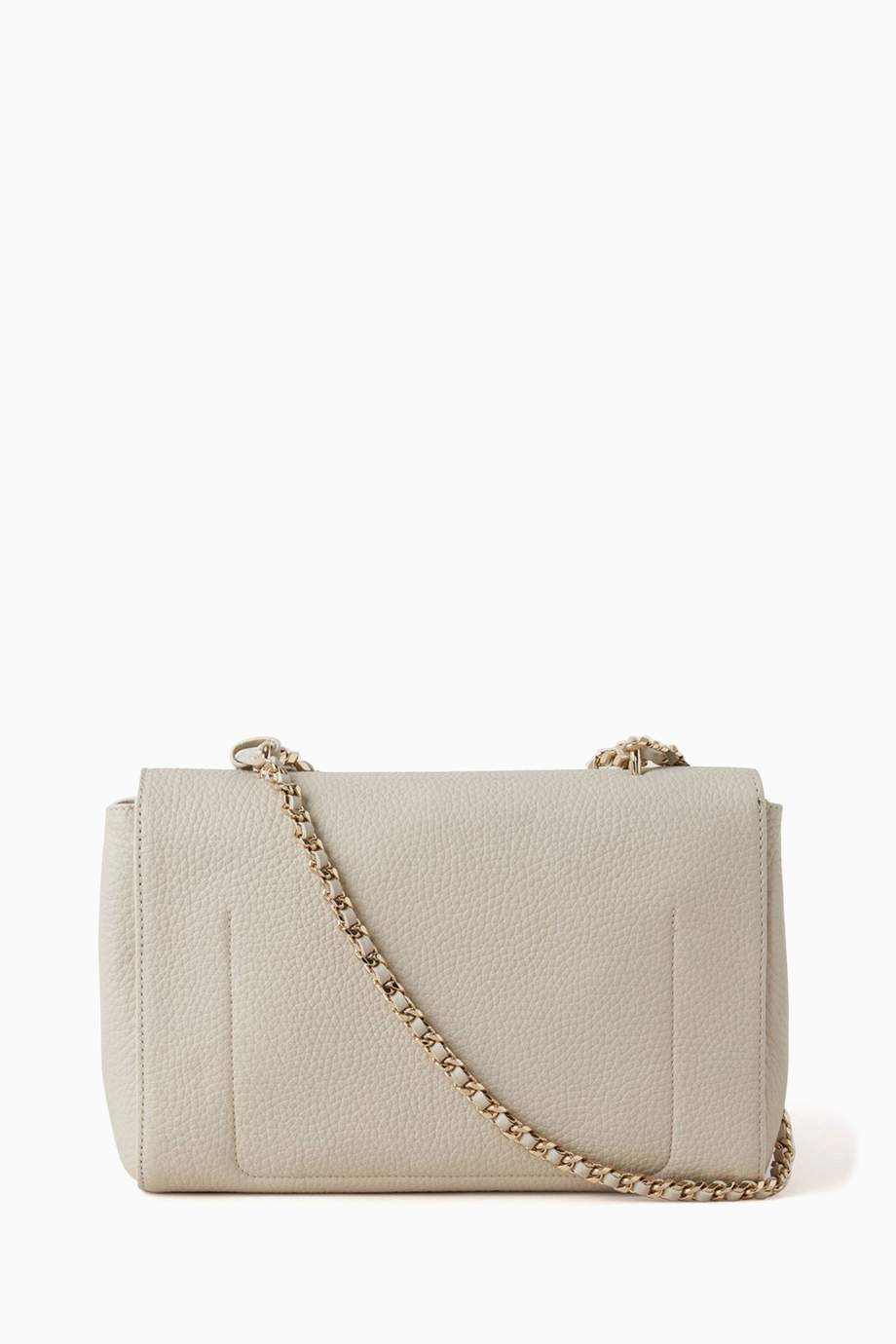 Shop Mulberry White Medium Lily Top Handle Bag in Heavy Grain Leather ...