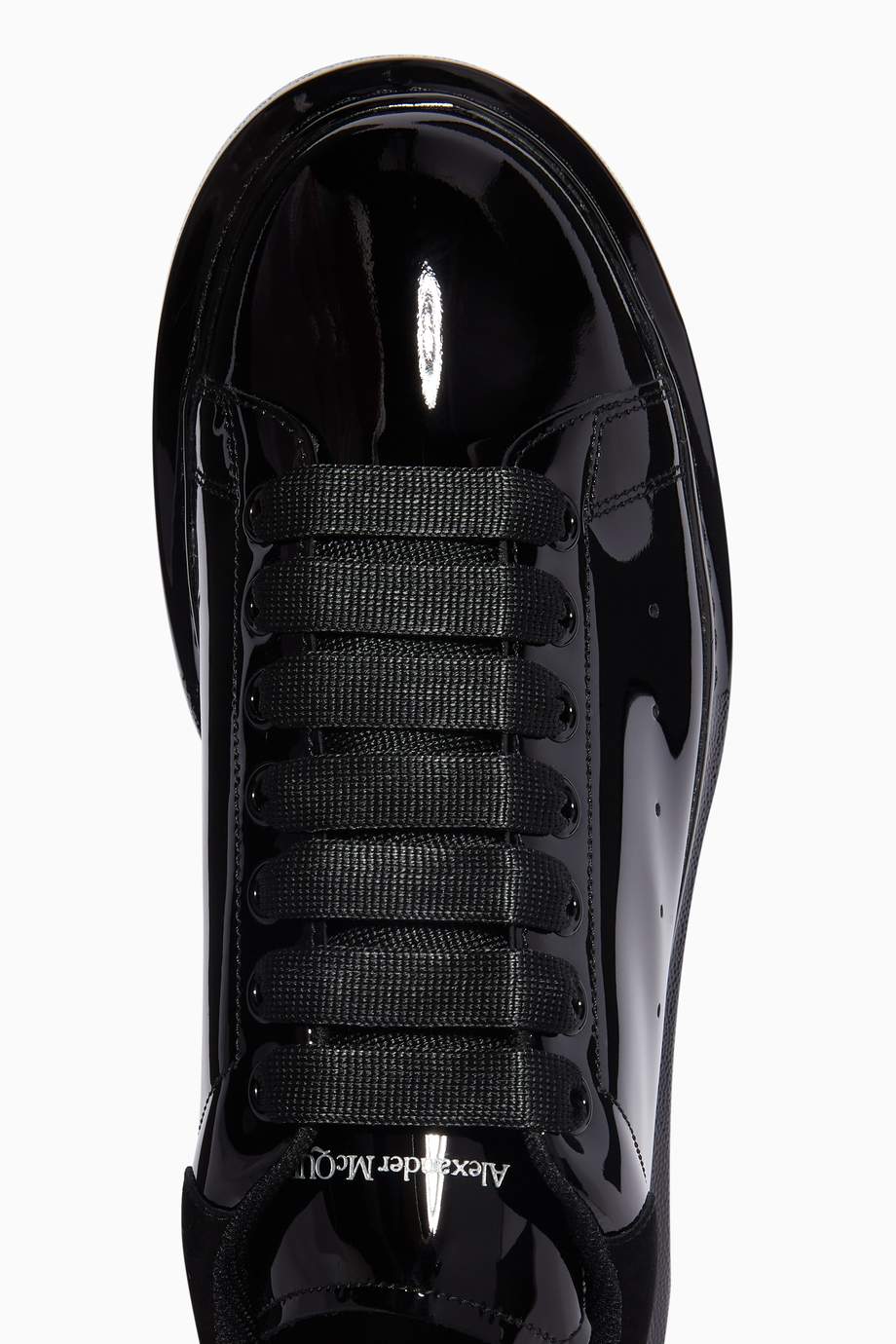 of black leather alexander mcqueen shoes