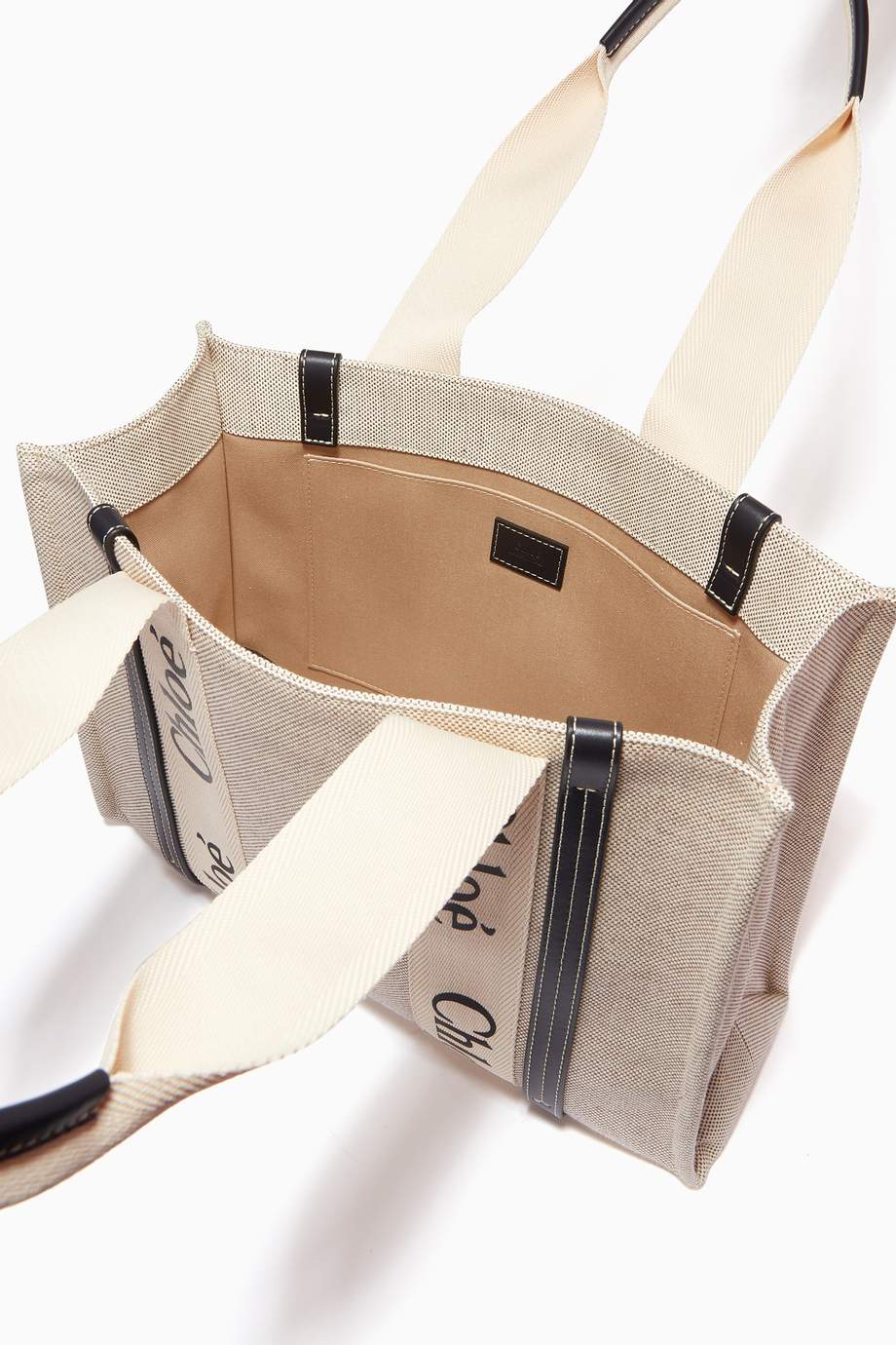 woody cotton canvas tote bag