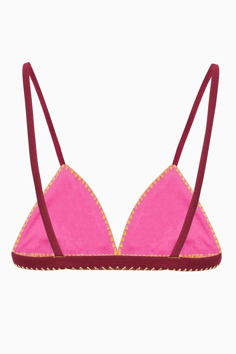 Shop Benedetta Burgundy Ruby Skini Reversible Bikini Top for Women ...