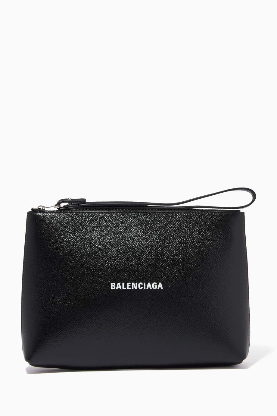 balenciaga mini cash leather crossbody pouch