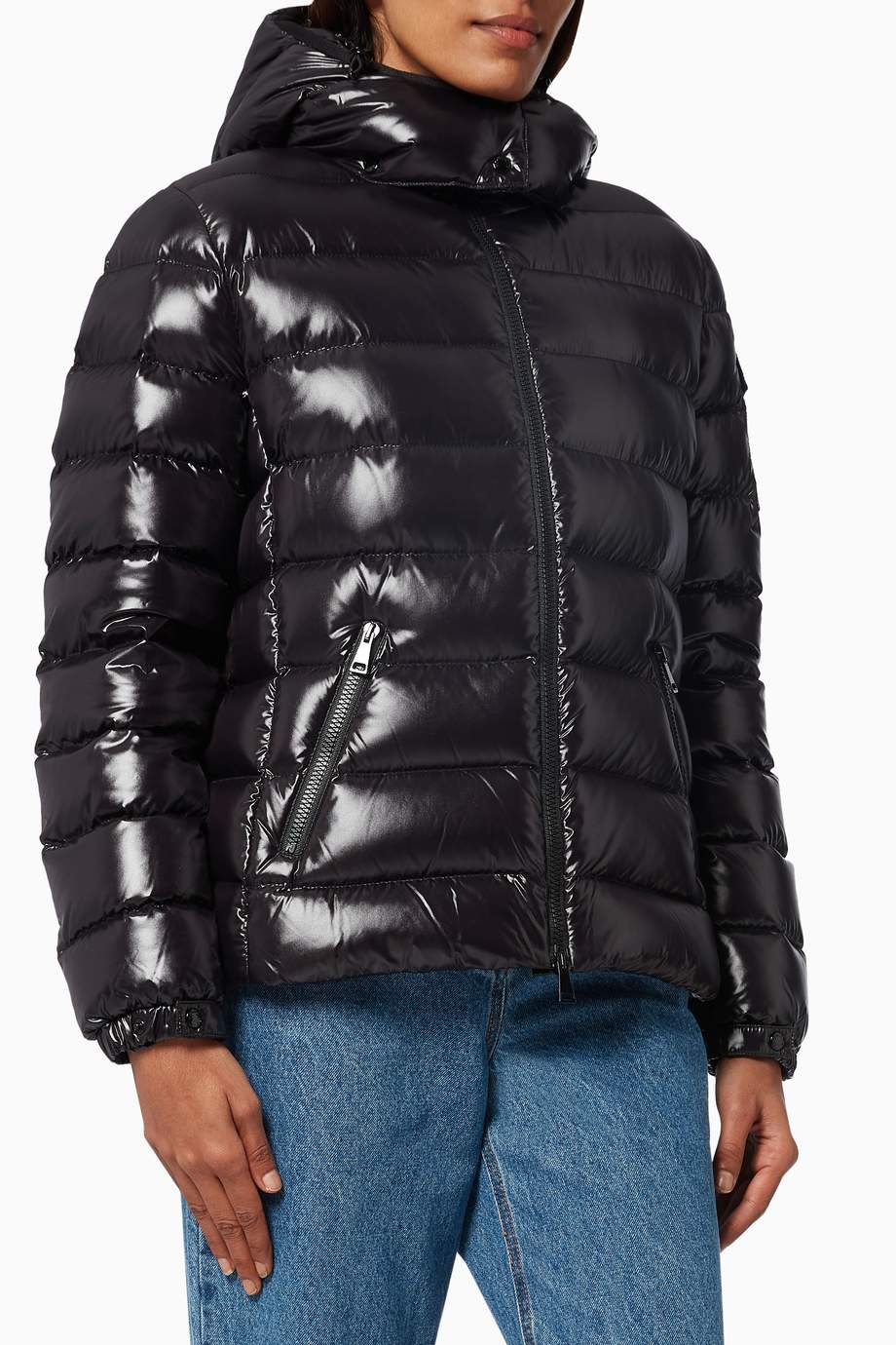Bady laque quilted hooded puffer jacket clearance