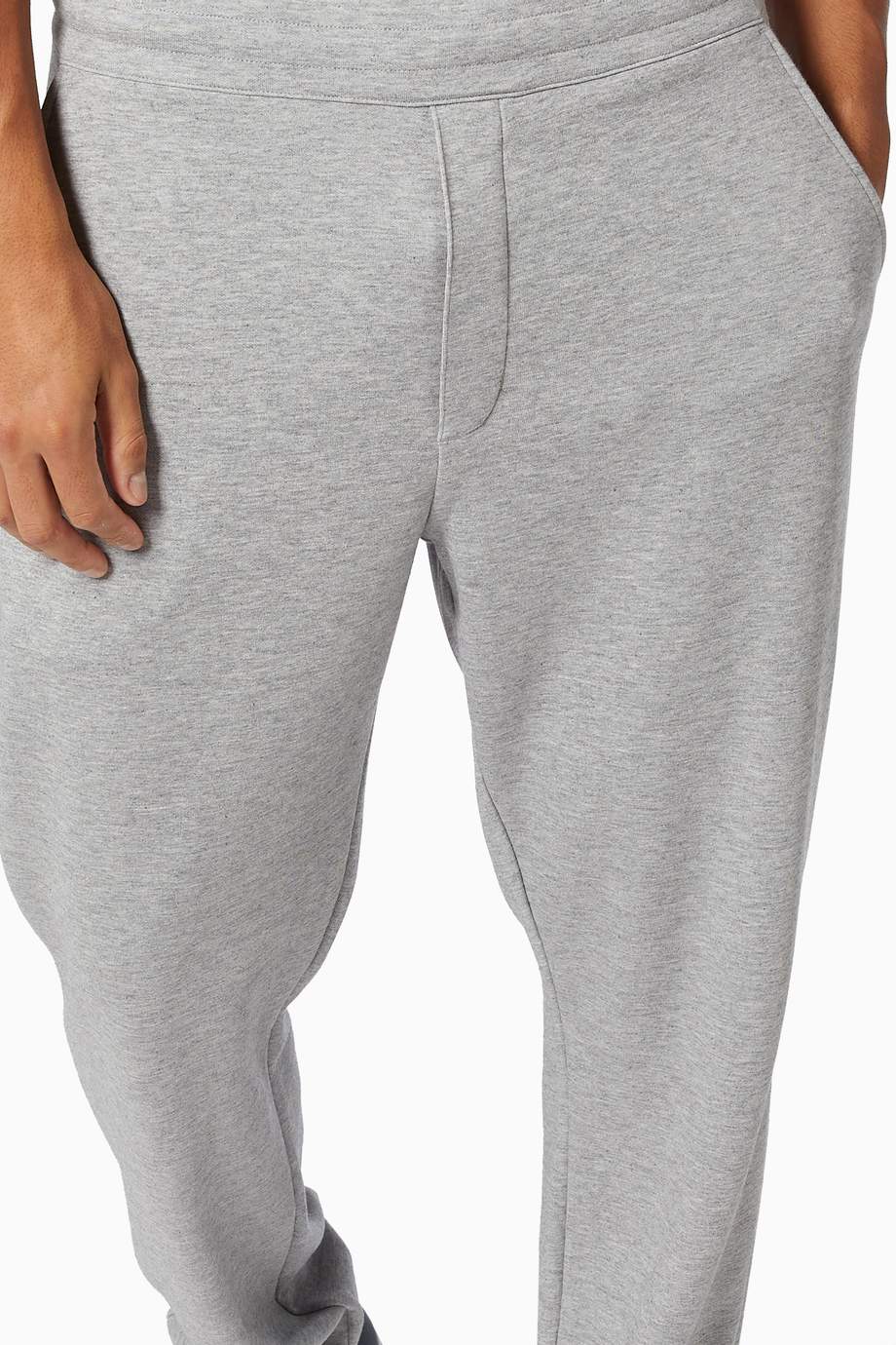 Shop Vince Grey Cozy Joggers in Cotton Modal Blend for Men Ounass UAE