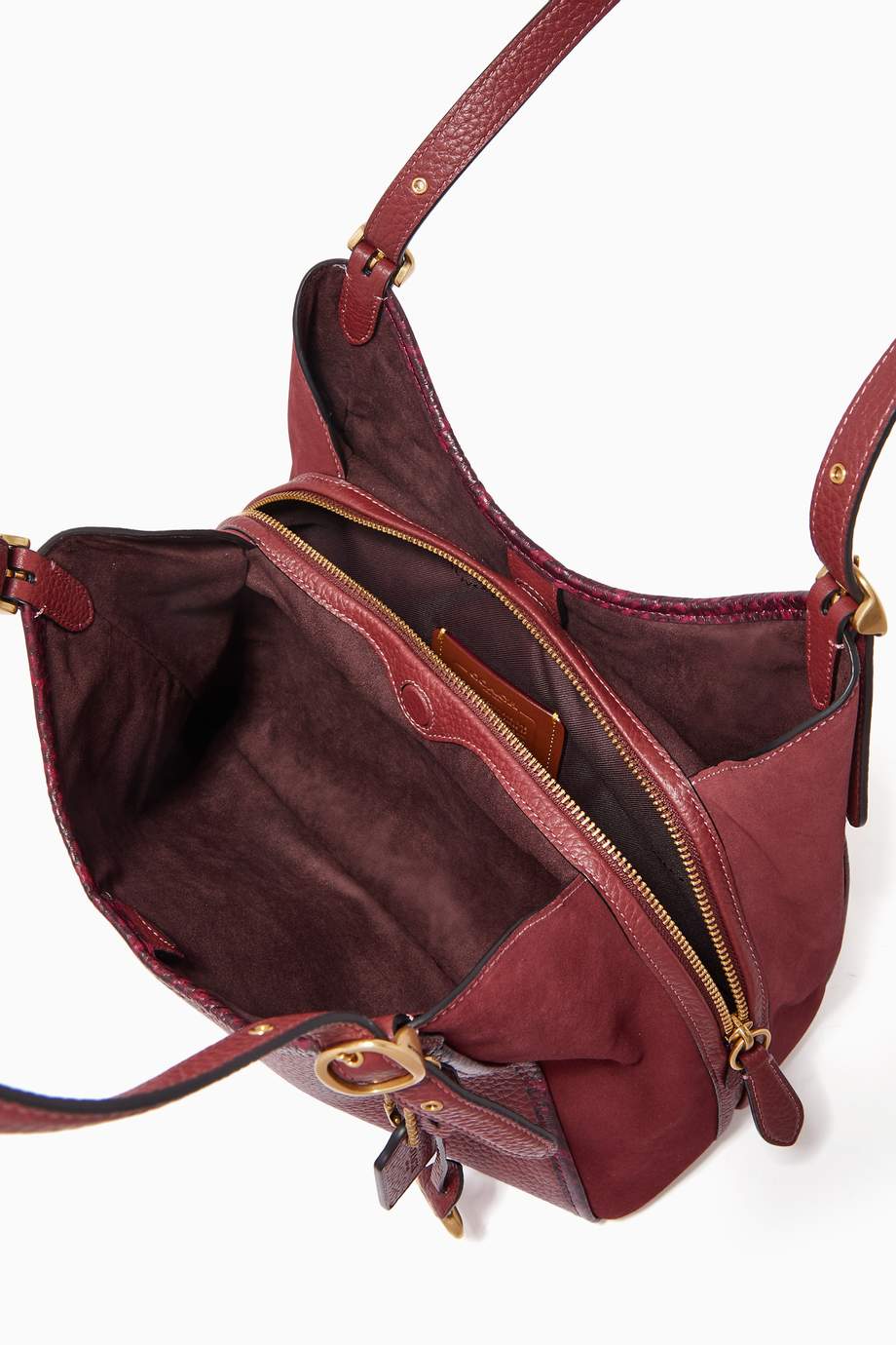 Shop Coach Red Lori Shoulder Bag with Snakeskin Detail for Women