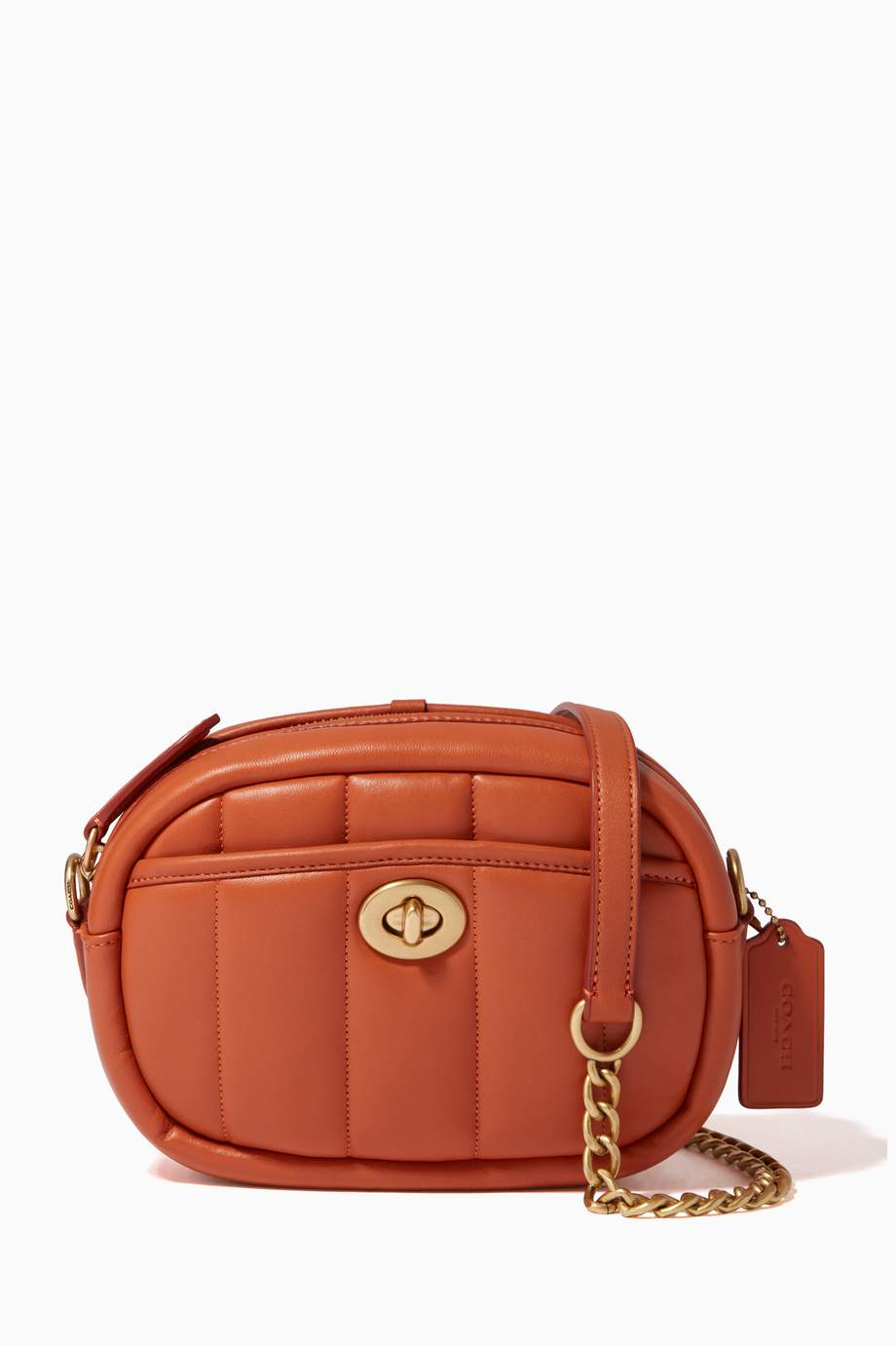 Shop Coach Red Small Camera Bag with Quilting in Nappa for Women | Ounass UAE
