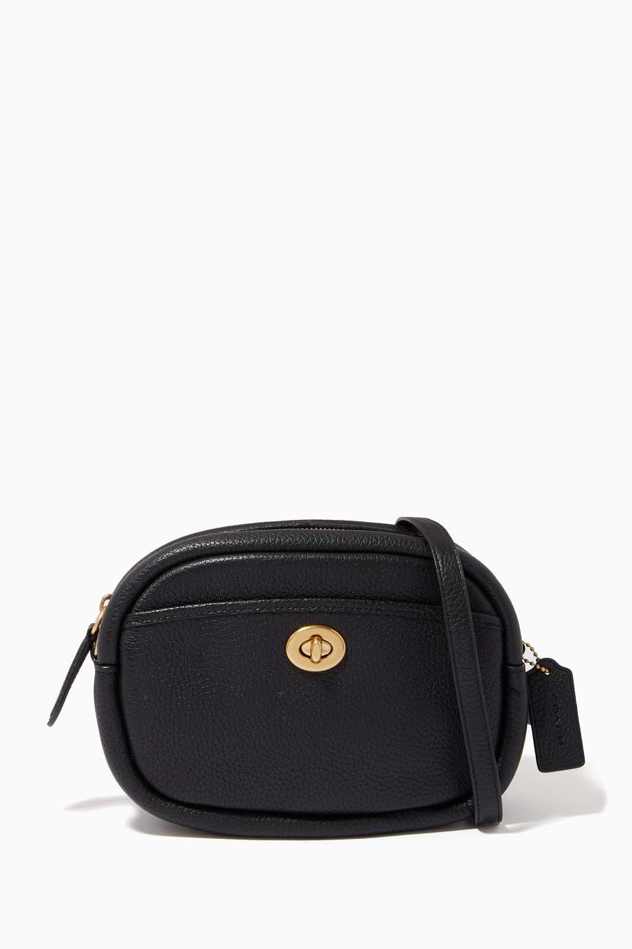 Shop Coach Black Camera Bag in Pebble Leather for Women | Ounass UAE