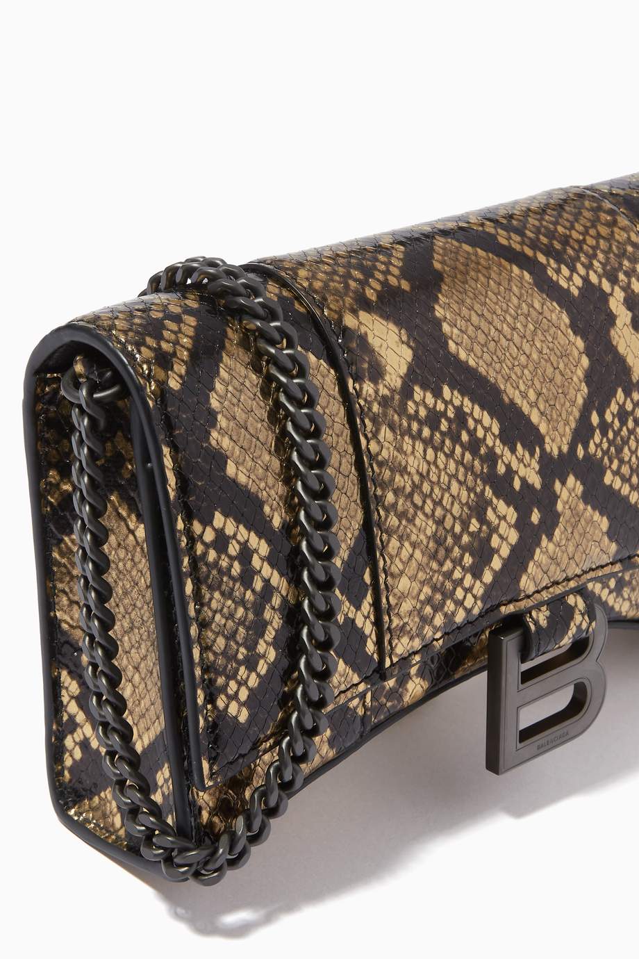 balenciaga women's hourglass wallet on chain