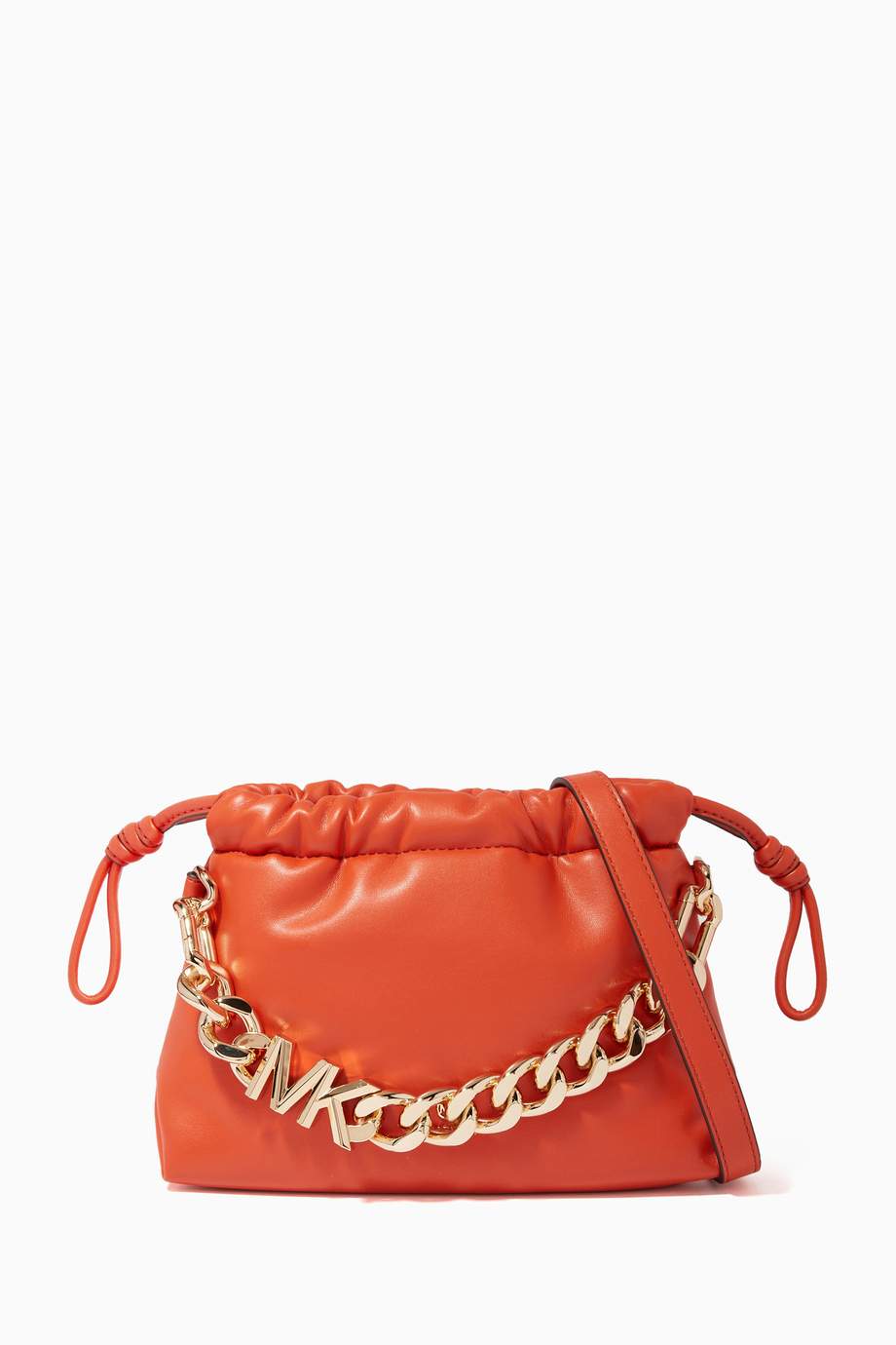 Shop Michael Kors Orange Extra Small Lina Crossbody Bag in Faux Leather for Women | Ounass UAE