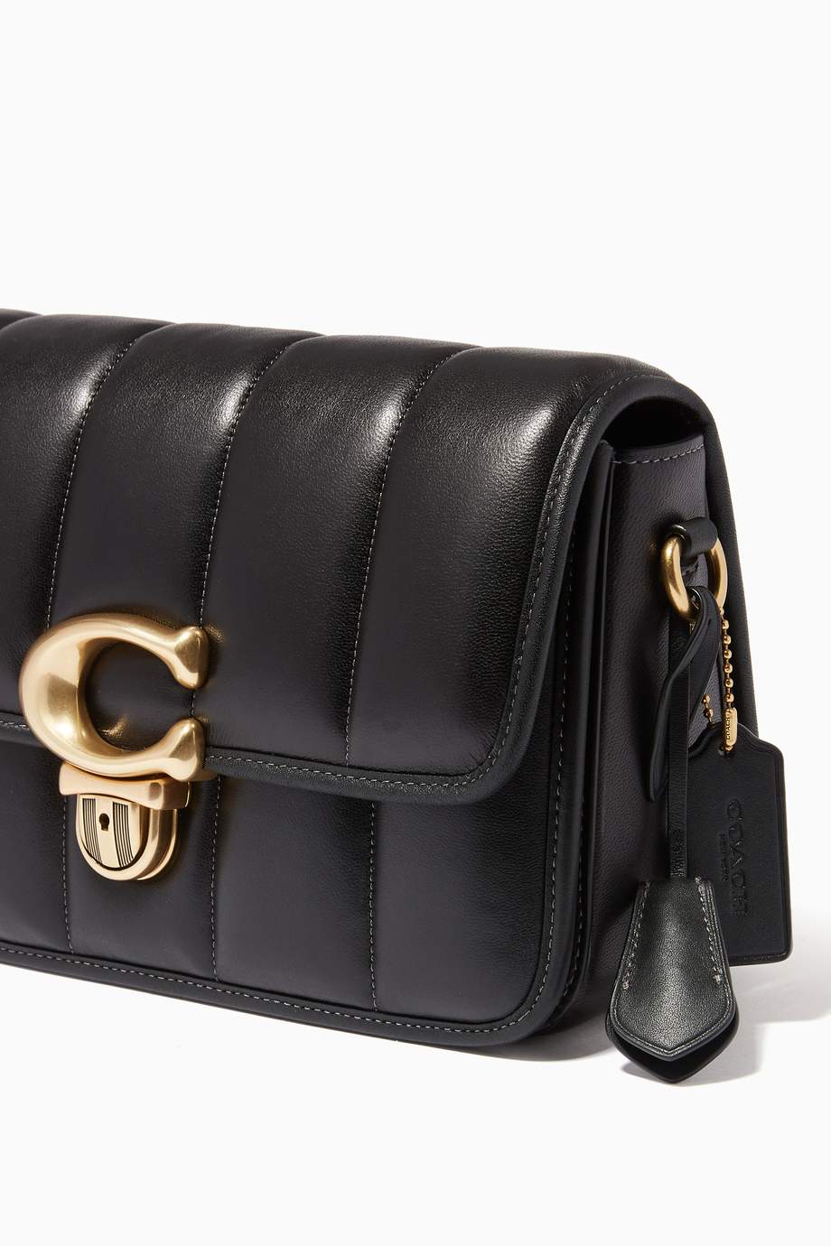 Shop Coach Black Studio Shoulder Bag in Quilted Leather for Women