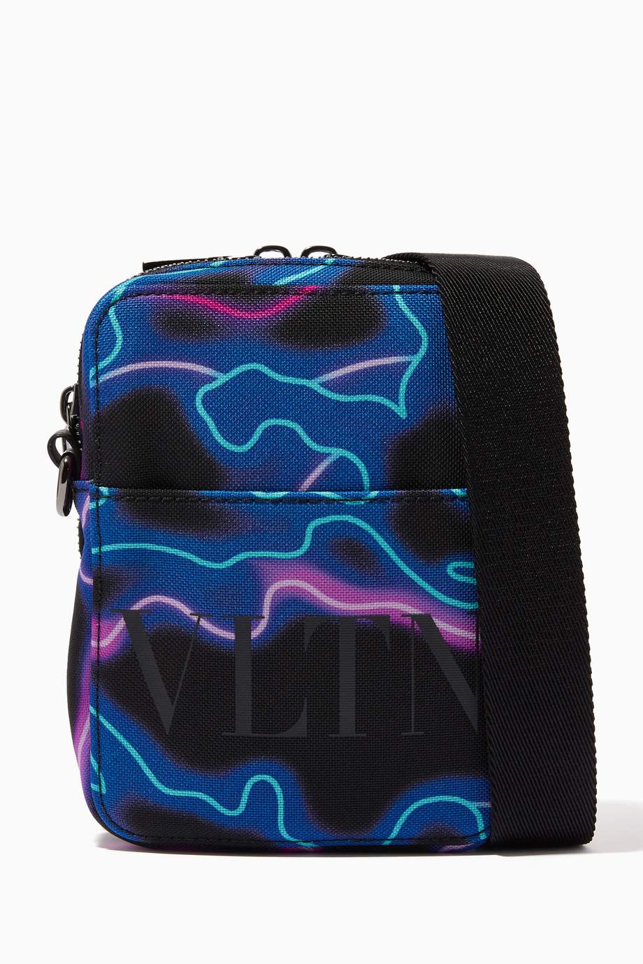 Shop Valentino Multicolour Valentino Garavani VLTN Neon Crossbody Bag