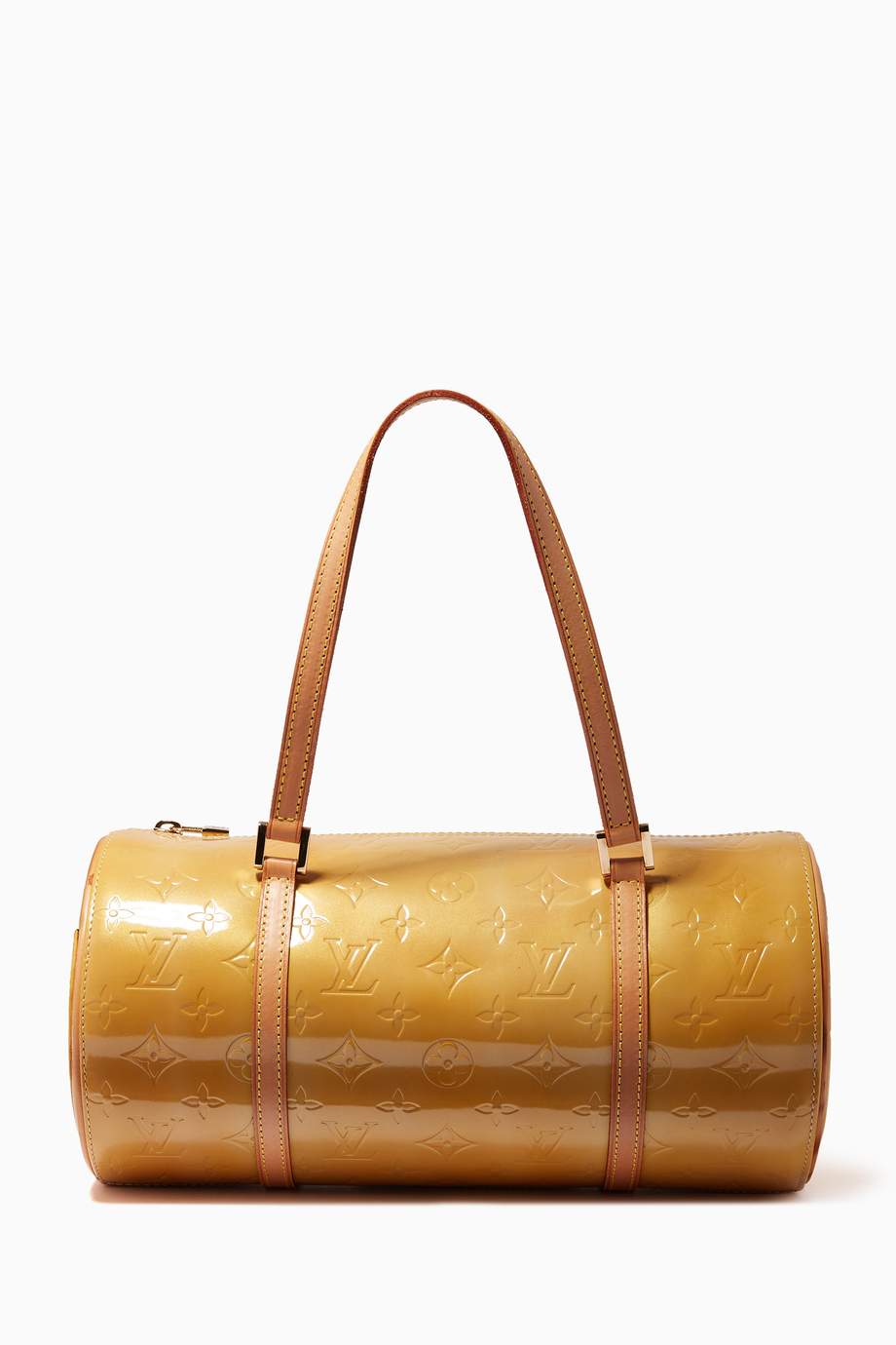 Shop Louis Vuitton Vintage Yellow Papillon Bag in Monogram Vernis for Women | Ounass UAE