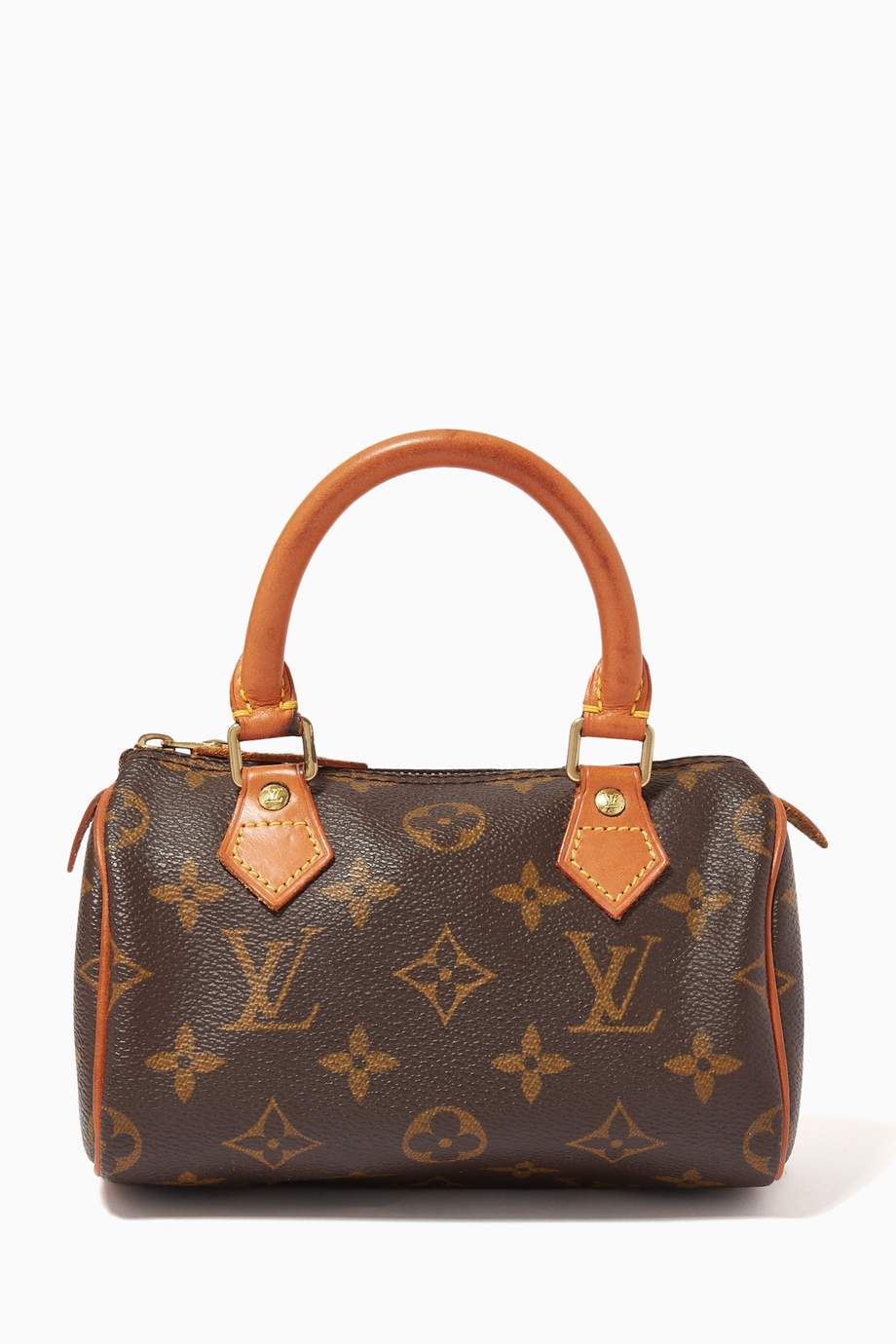 Shop Louis Vuitton Vintage Brown Mini Speedy Bag in Monogram Canvas for Women | Ounass UAE