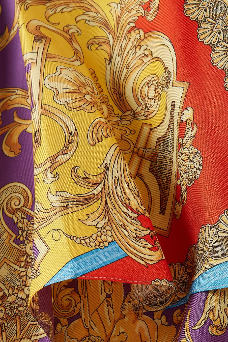 Shop Versace Multicolour Barocco Goddess Print Dress for Kids | Ounass UAE