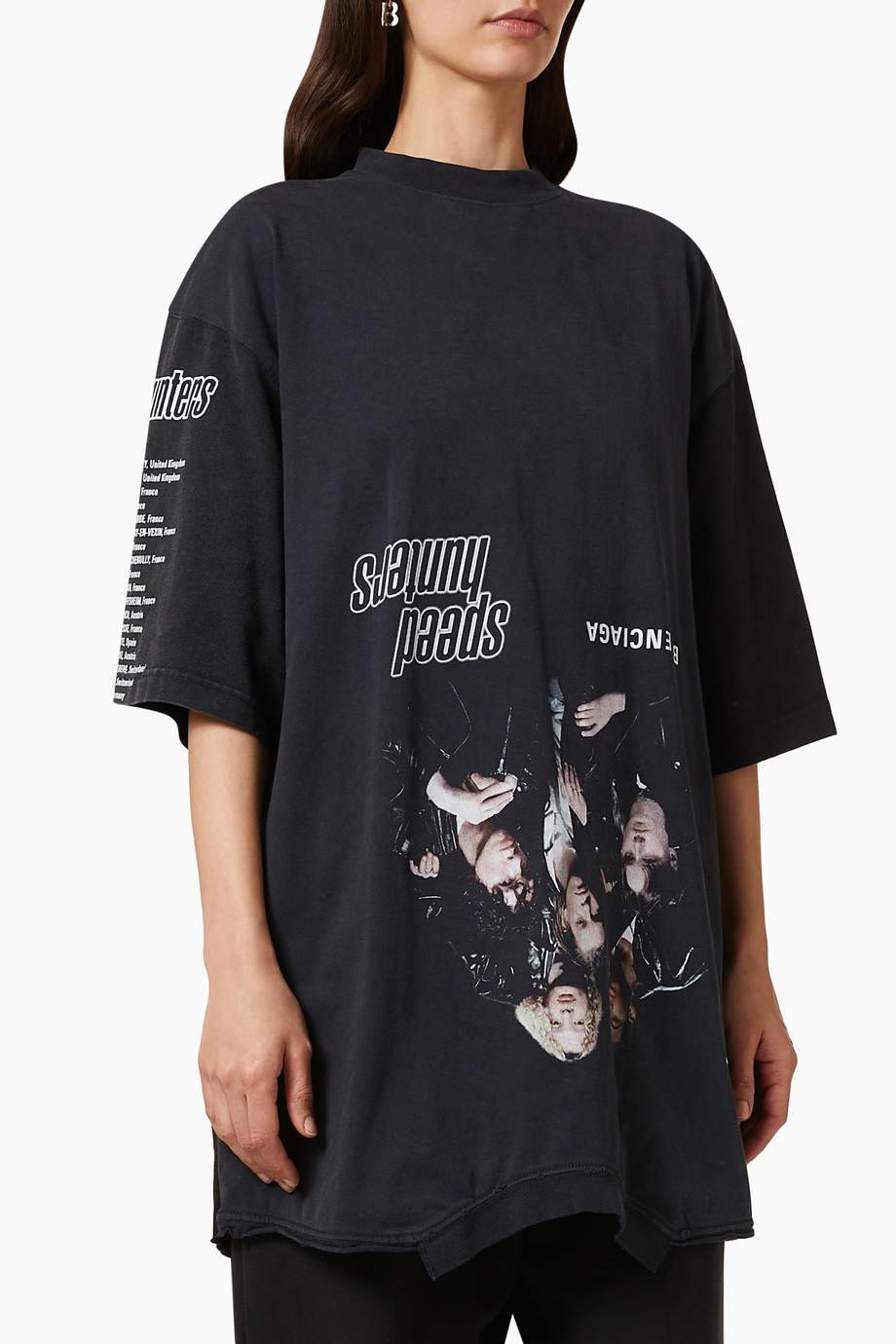 speed hunter upside down t shirt oversized